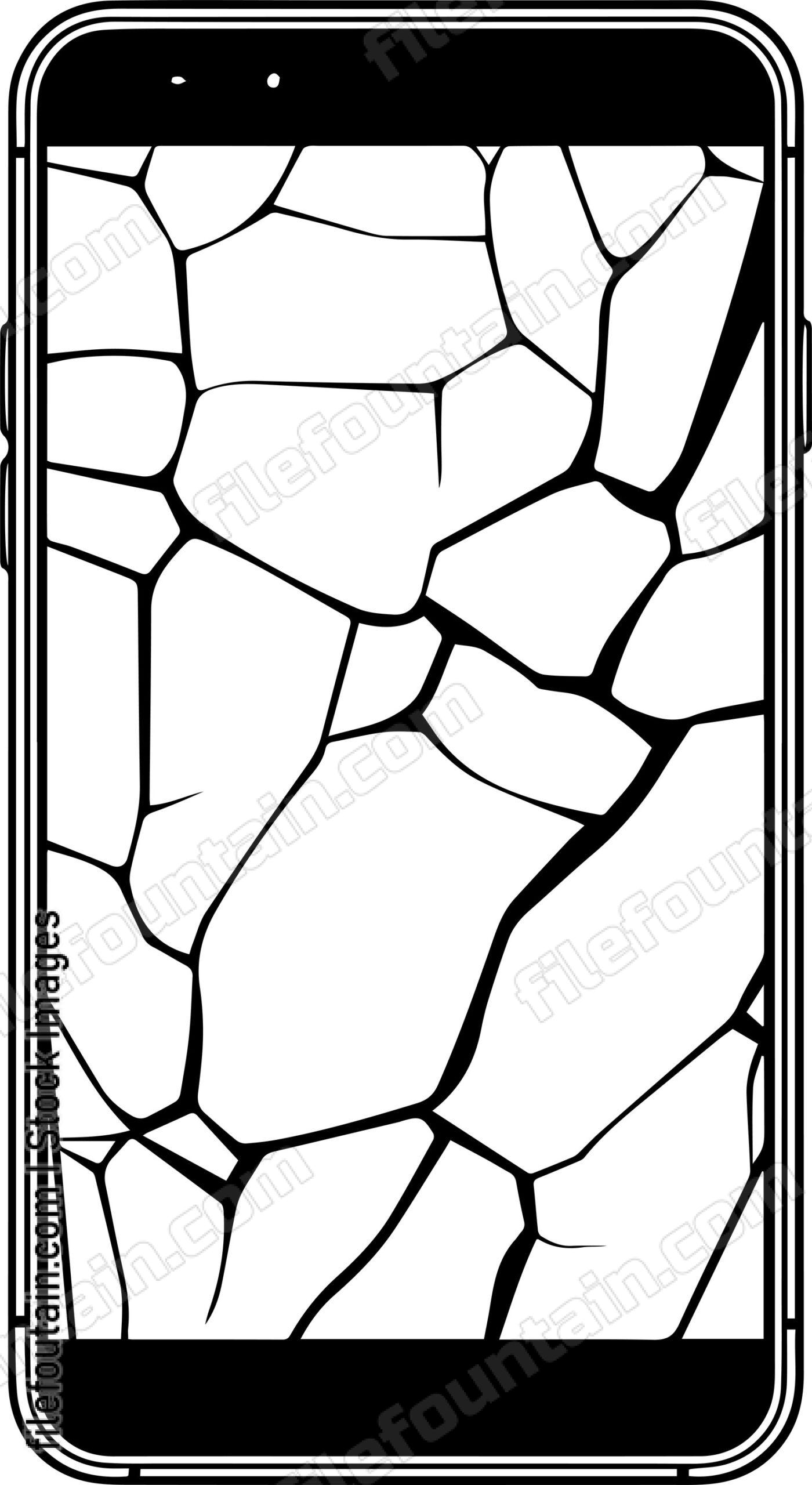 Broken Cracked Smartphone