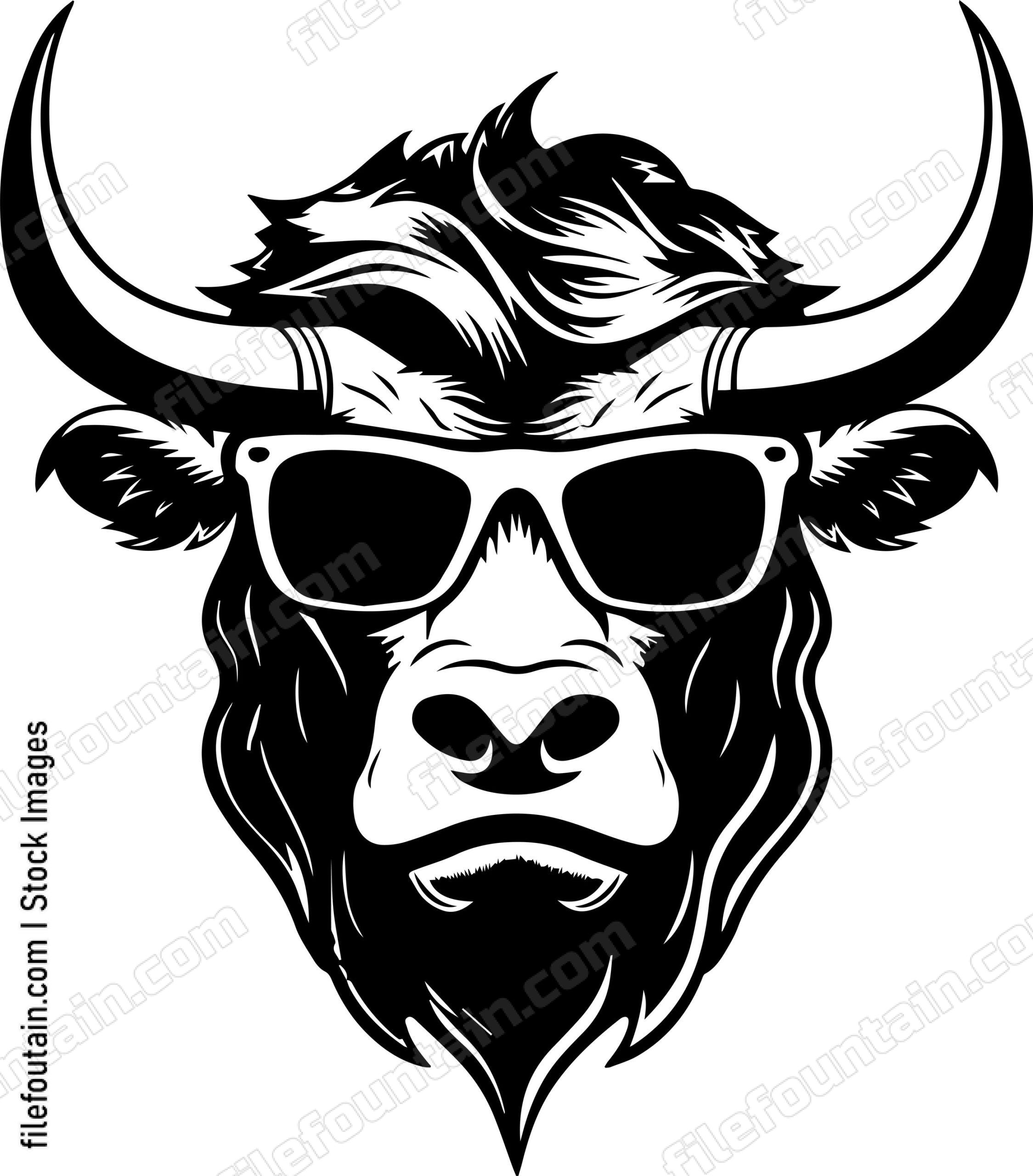Bull In Sunglasses