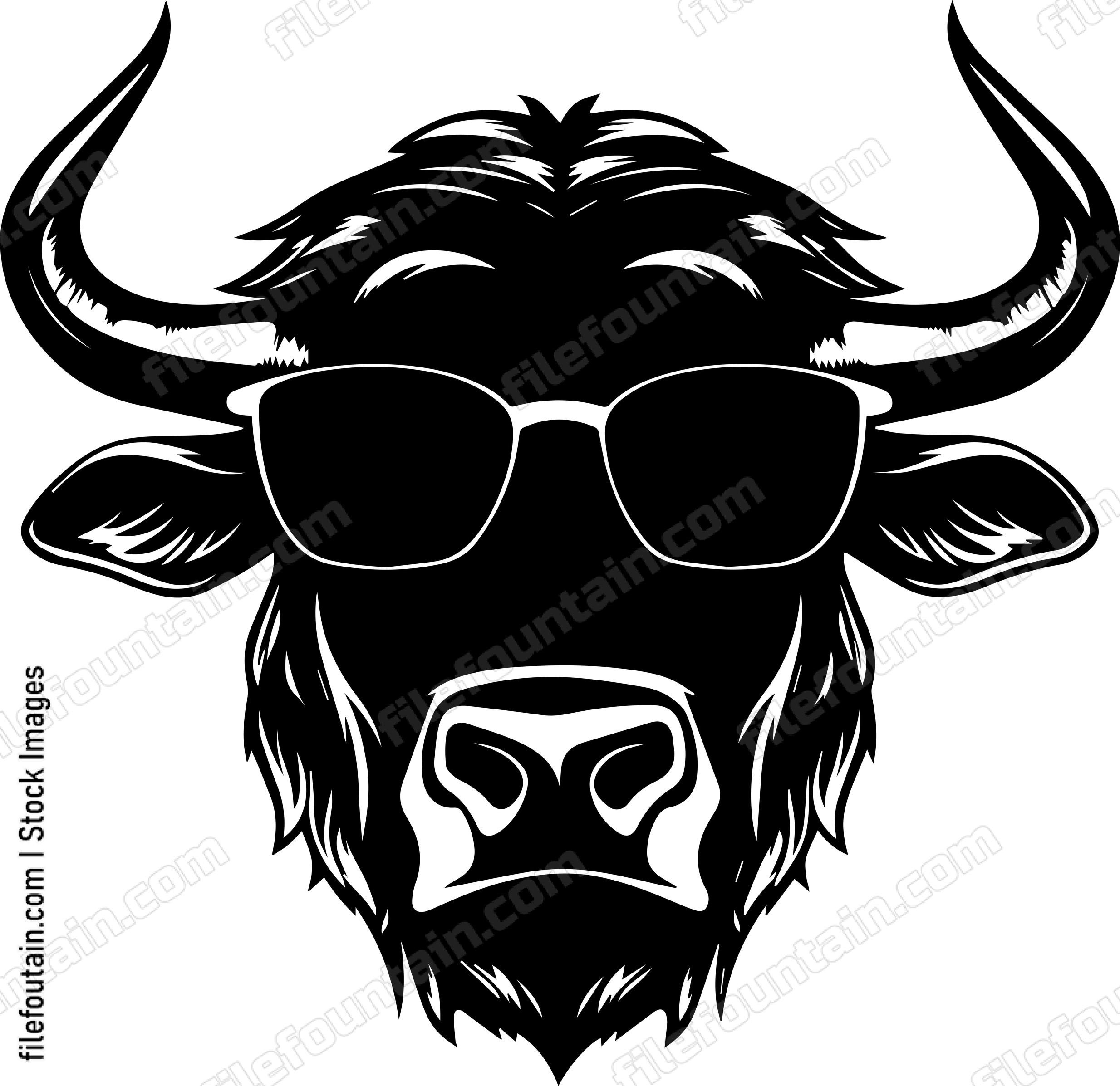 Bull In Sunglasses