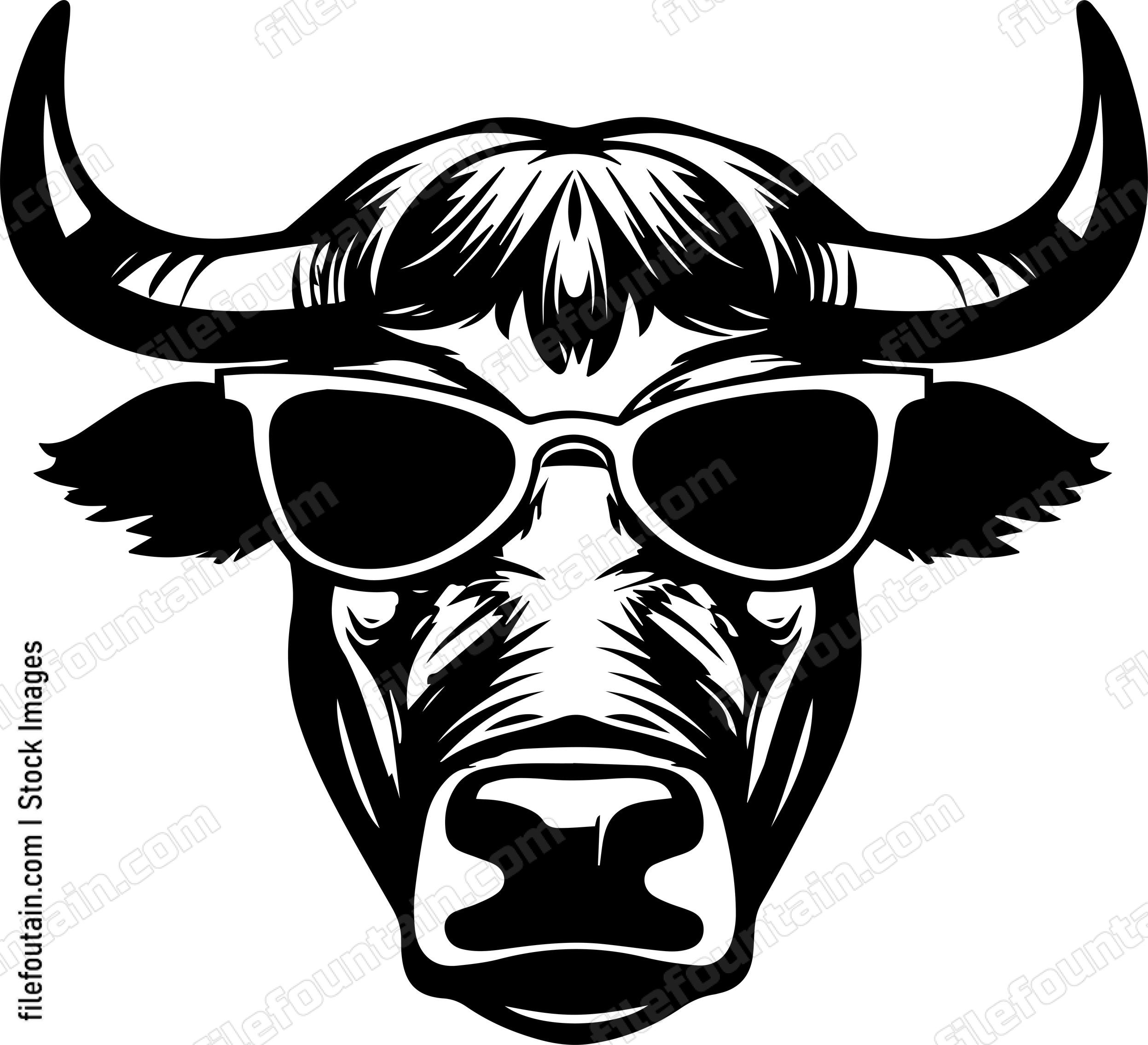 Bull In Sunglasses