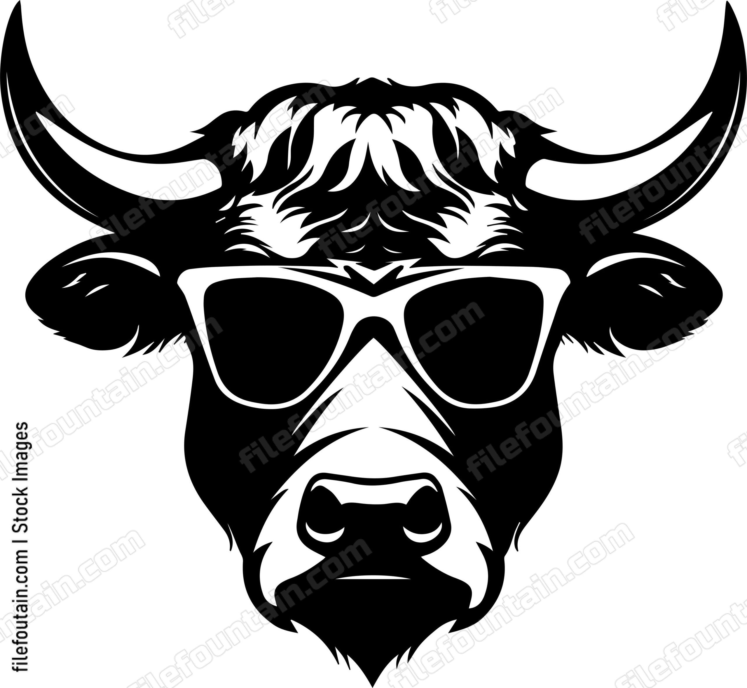 Bull In Sunglasses