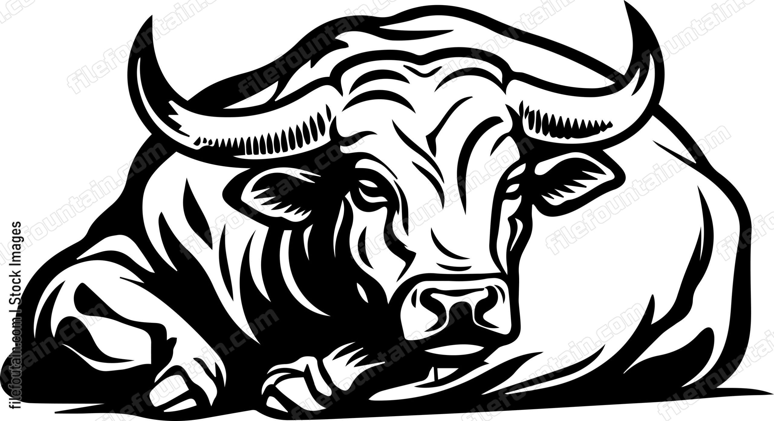 Bull Lying Down