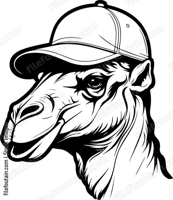 Camel In Baseball Cap