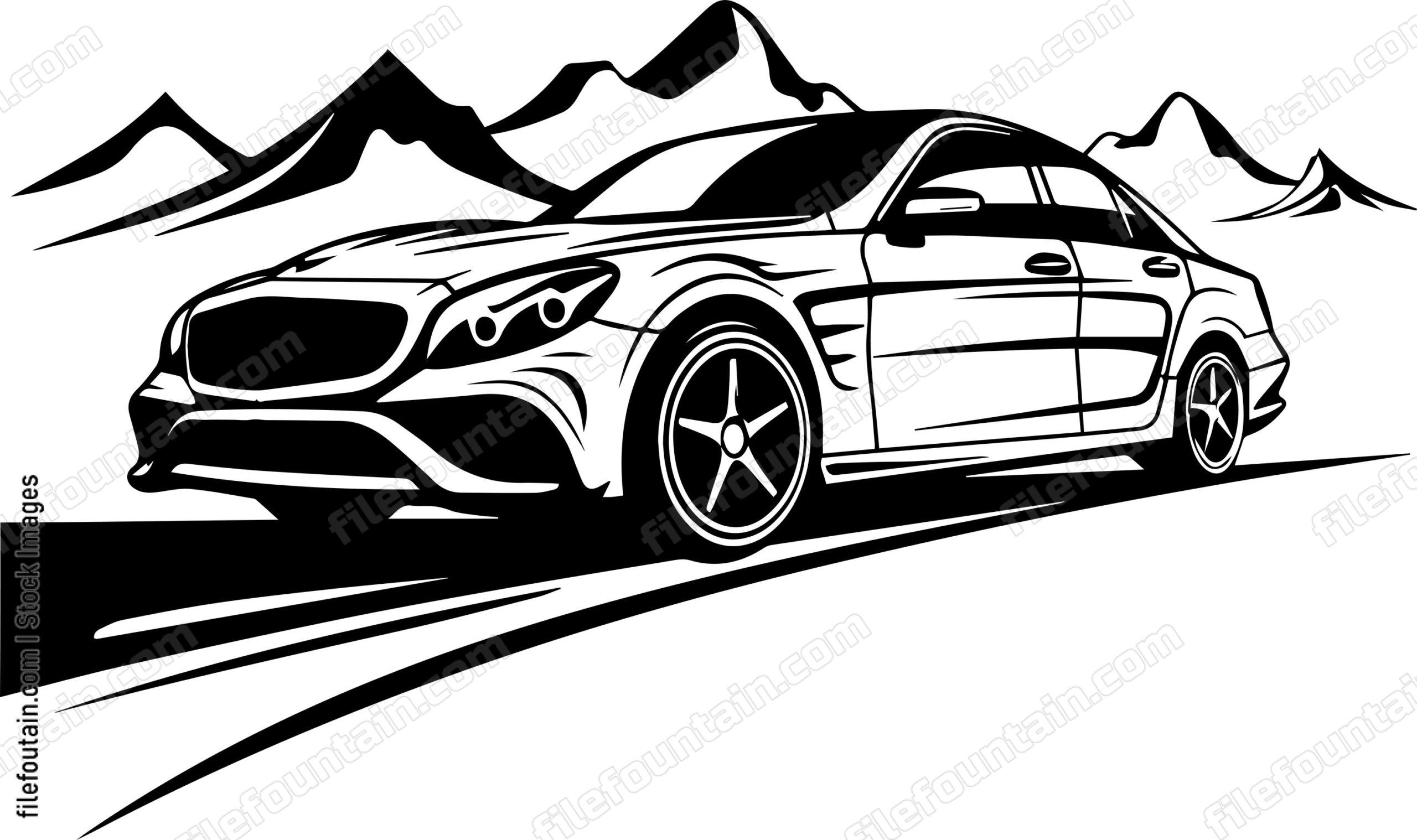 Car Driving On A Road
