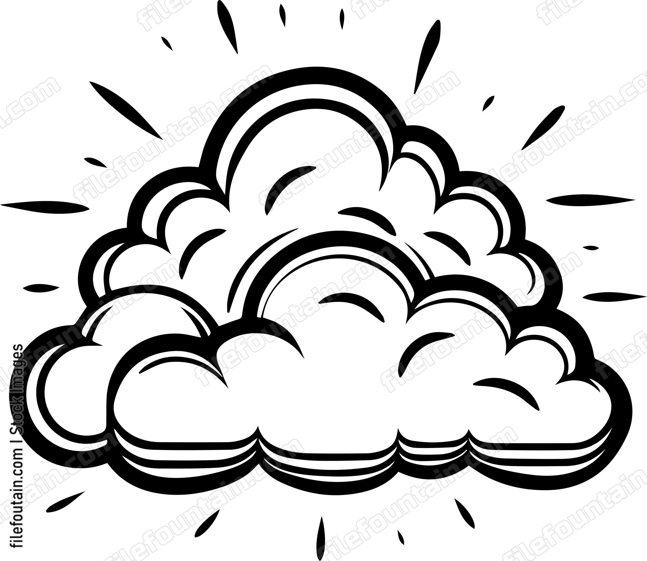 Cloud Comic Word Bubble
