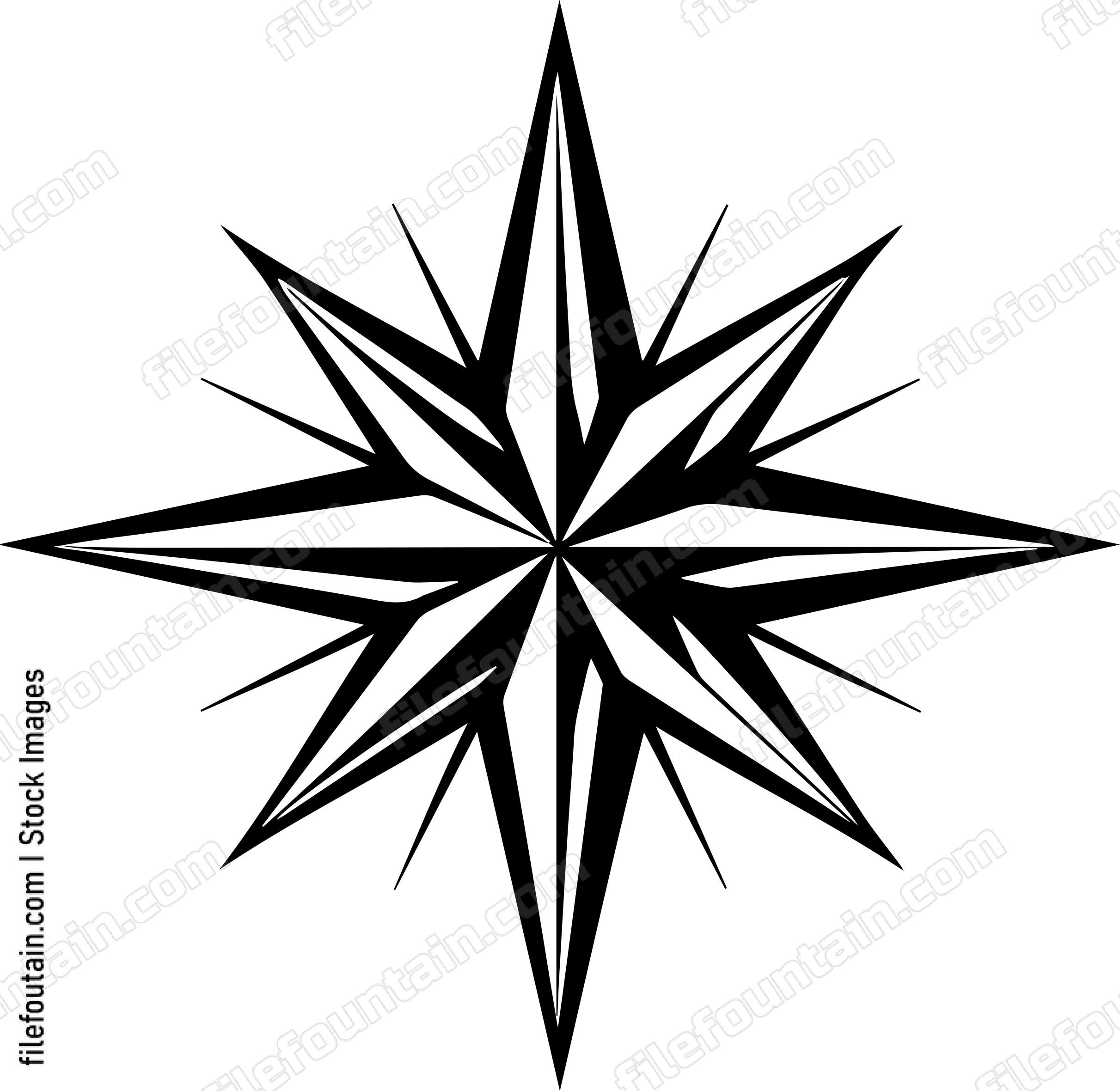 Compass Star Rose