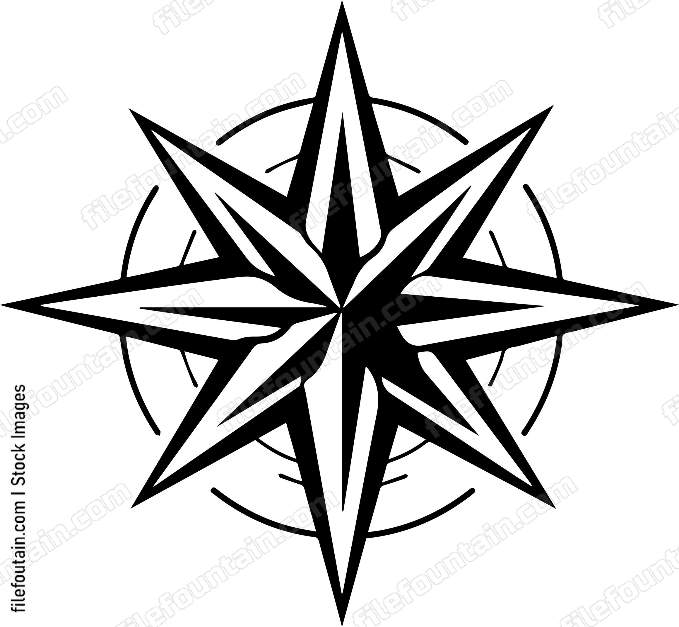 Compass Star Rose
