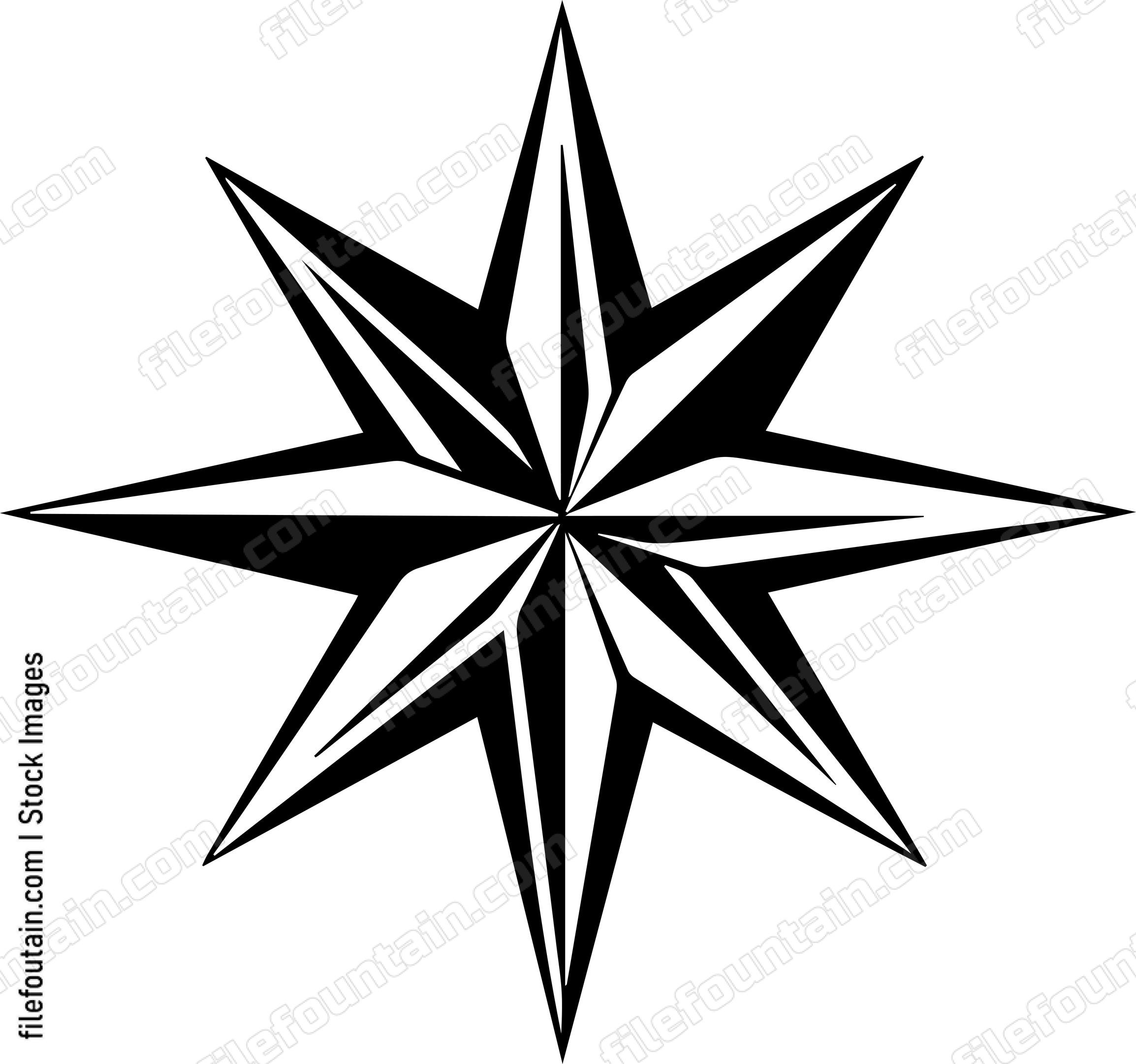 Compass Star Rose
