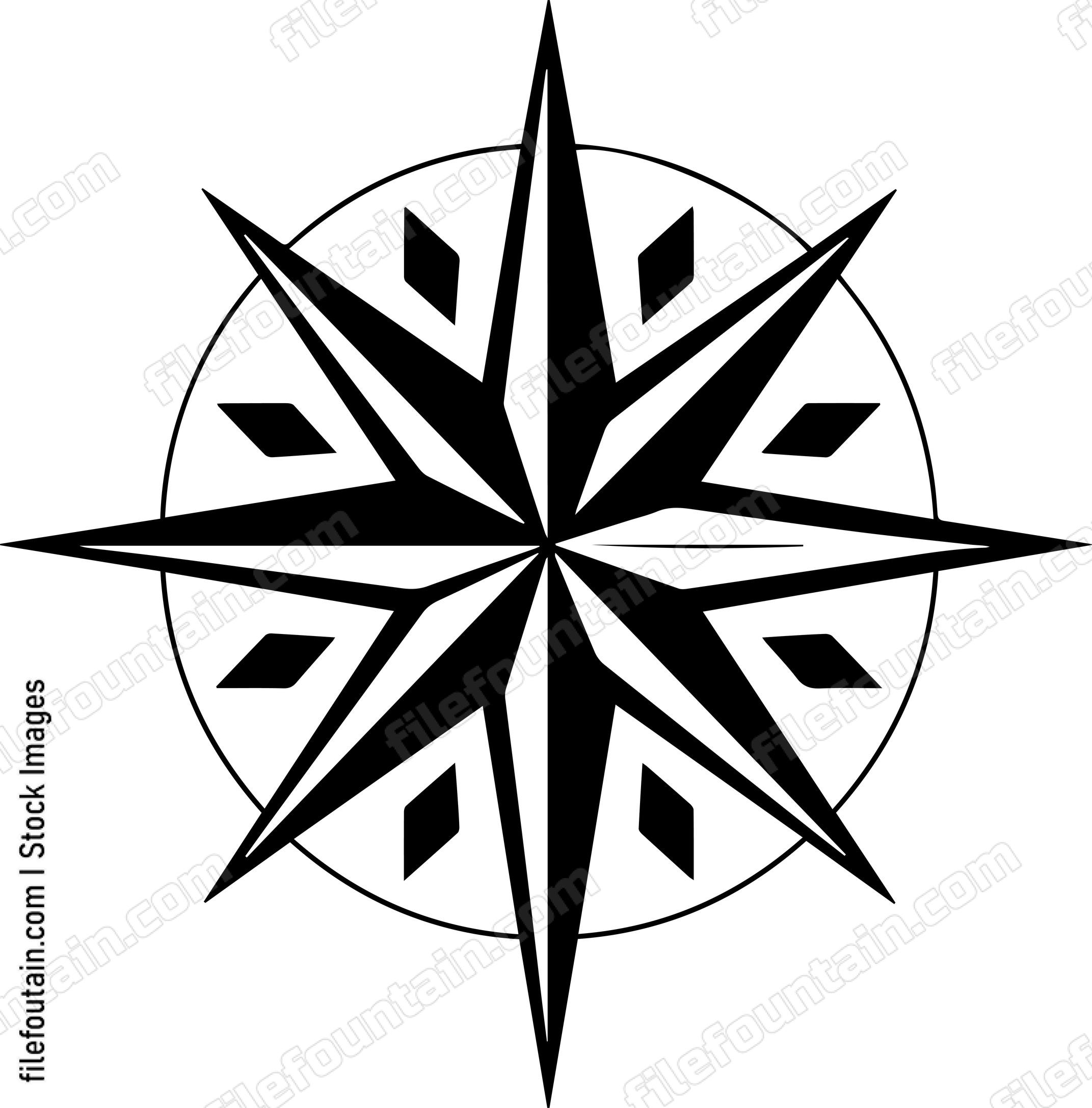Compass Star Rose