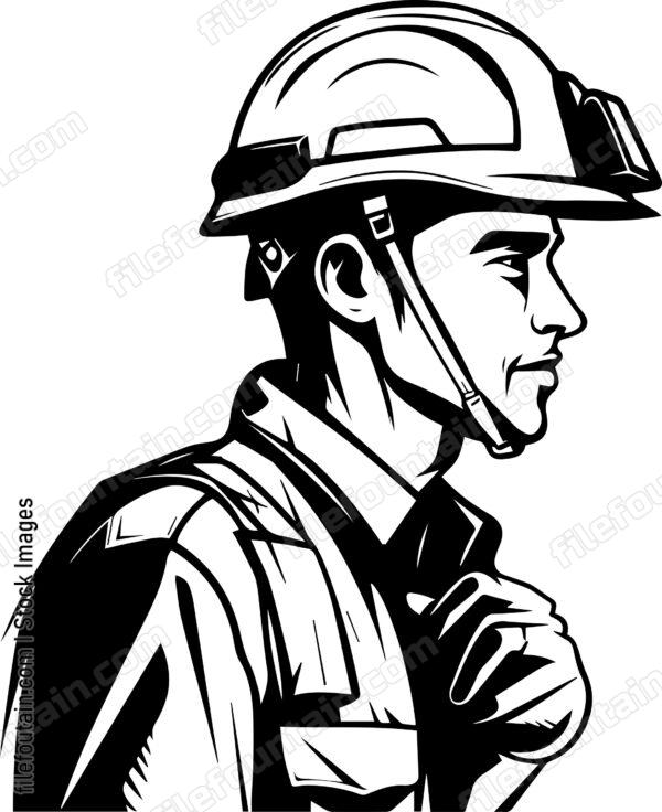 Construction Worker Builder Mascot