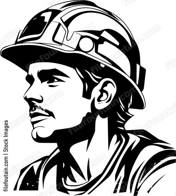 Construction Worker Builder Mascot