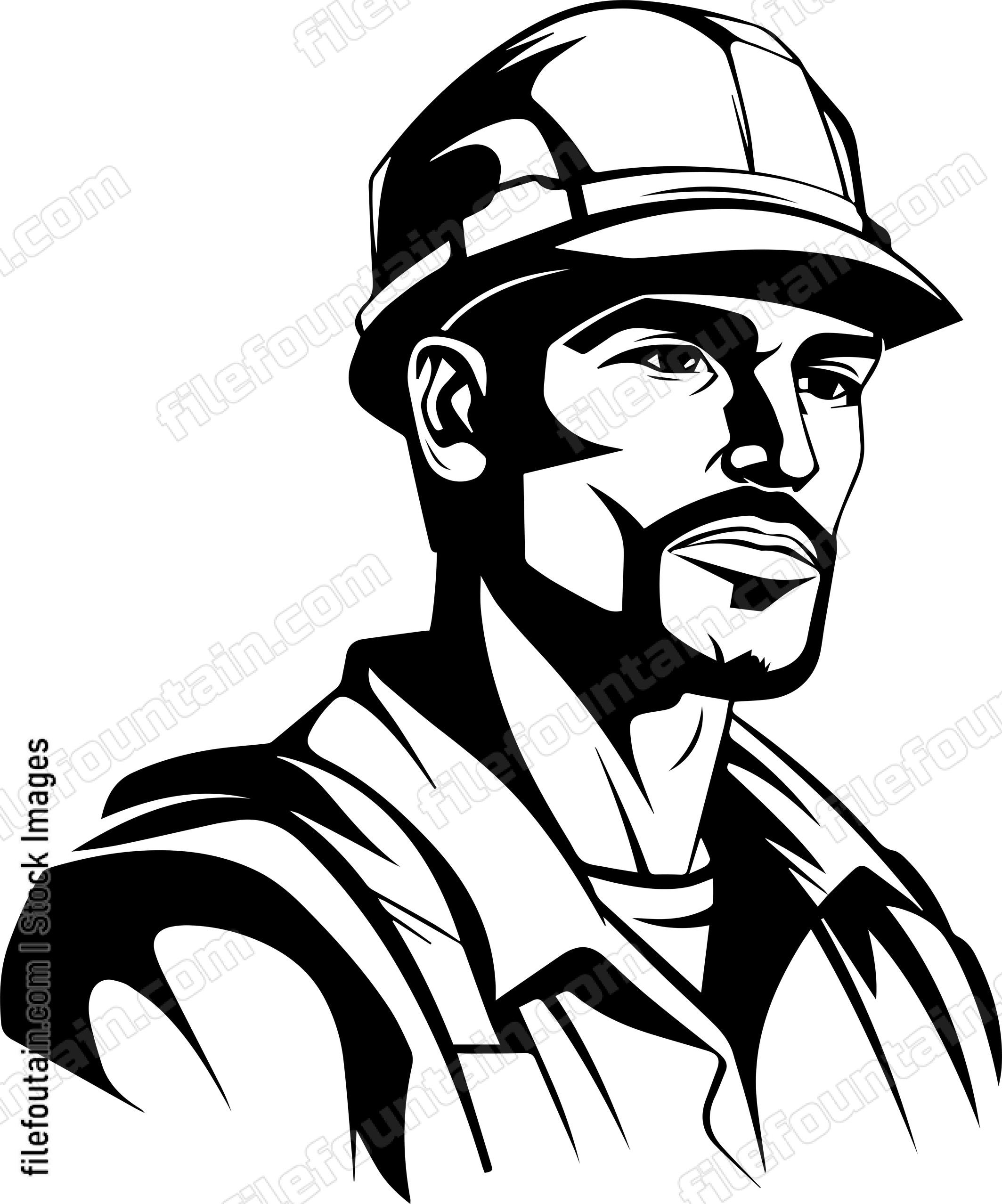 Construction Worker Mascot
