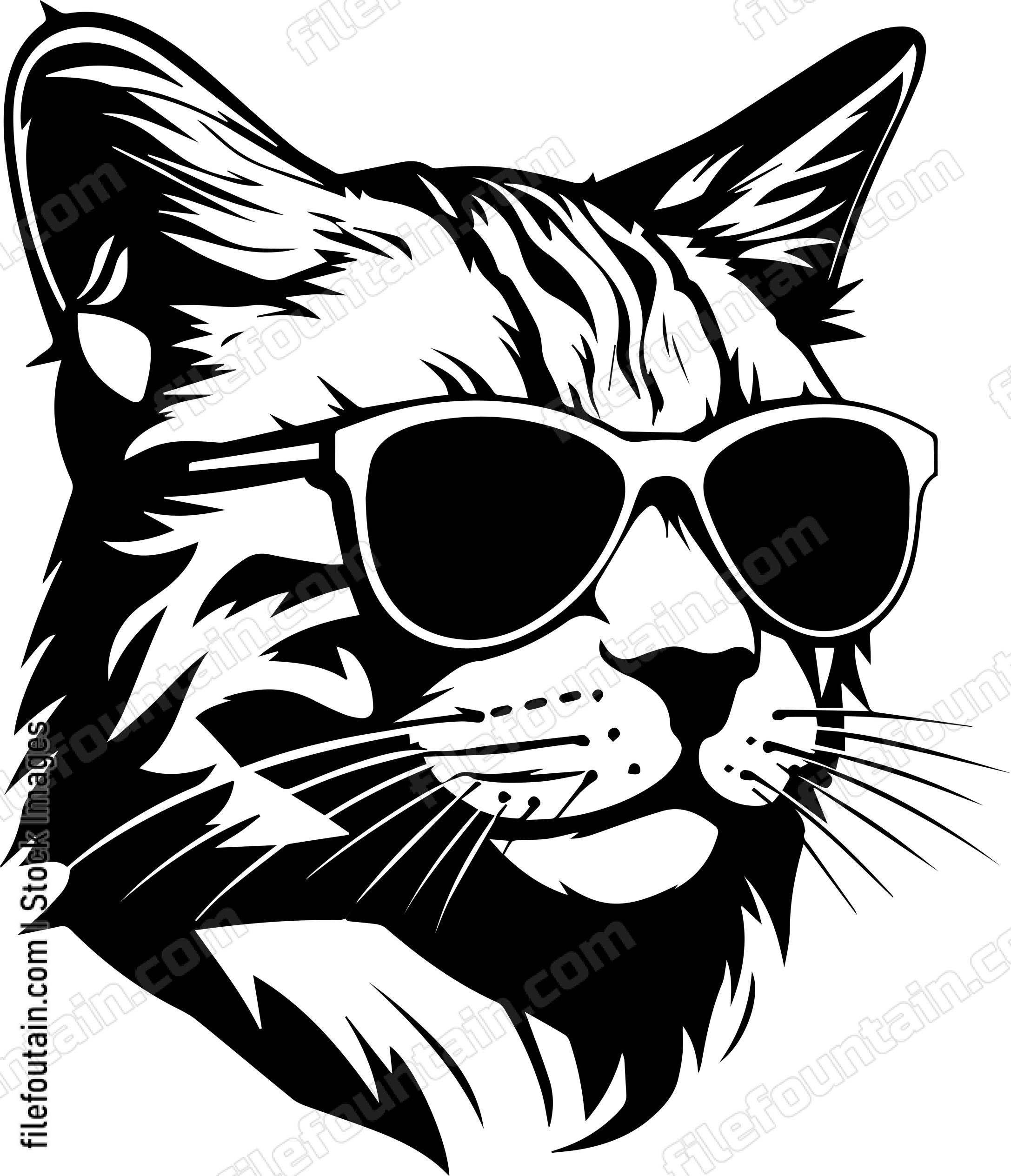 Cool Cat In Sunglasses