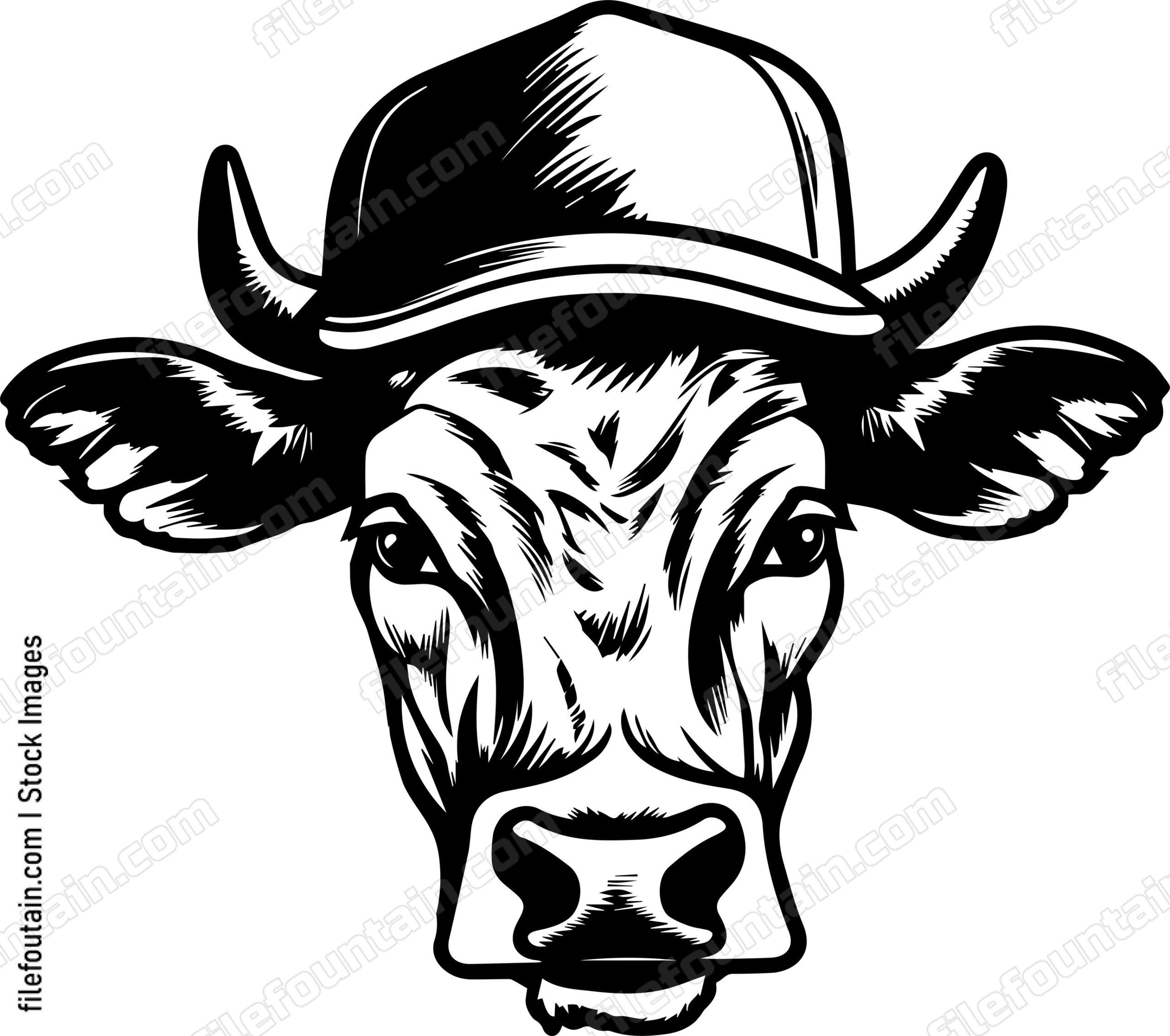 Cow In Baseball Cap