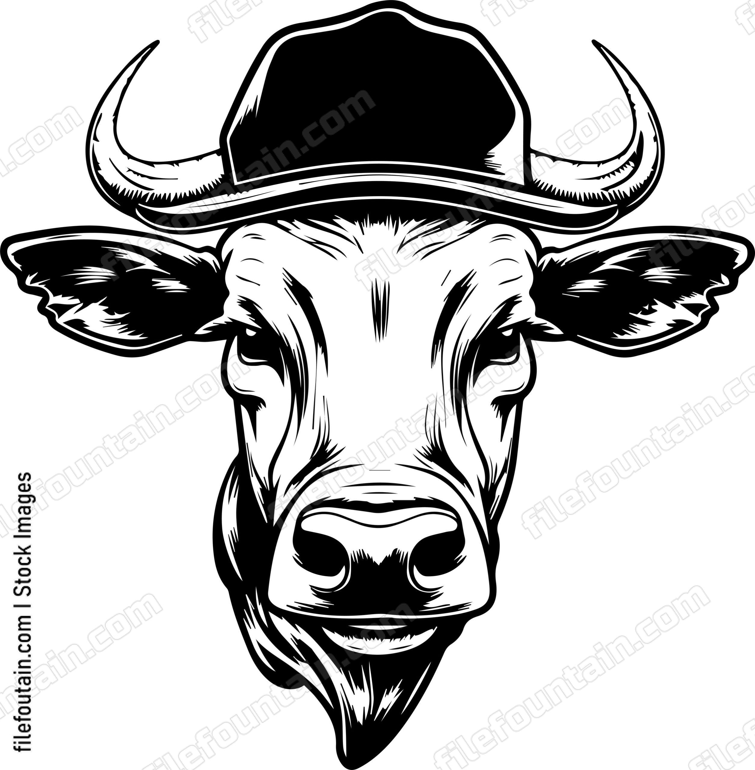 Cow In Baseball Cap
