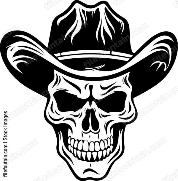 Cowboy Skull In A Hat