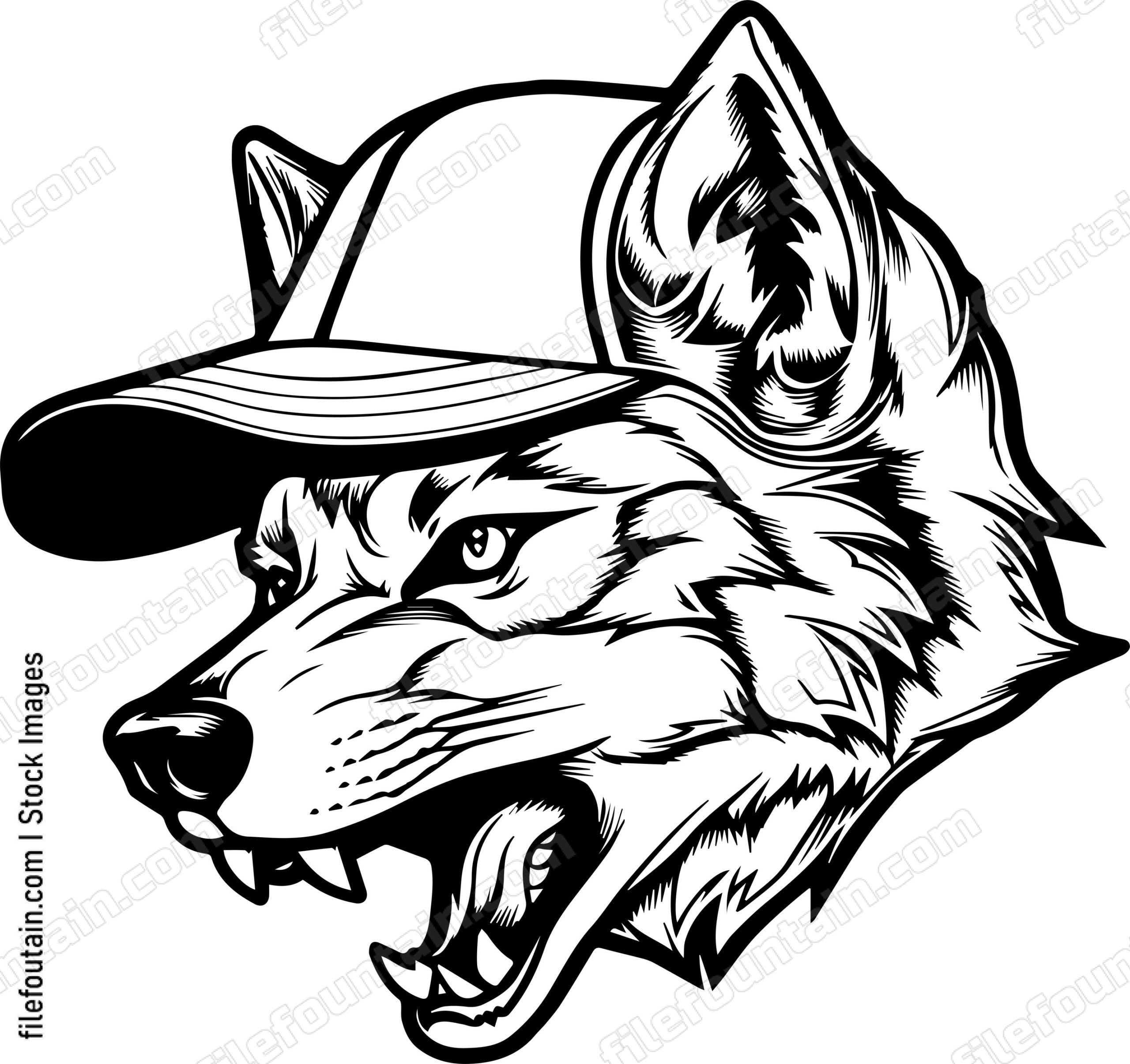 Coyote In Baseball Cap