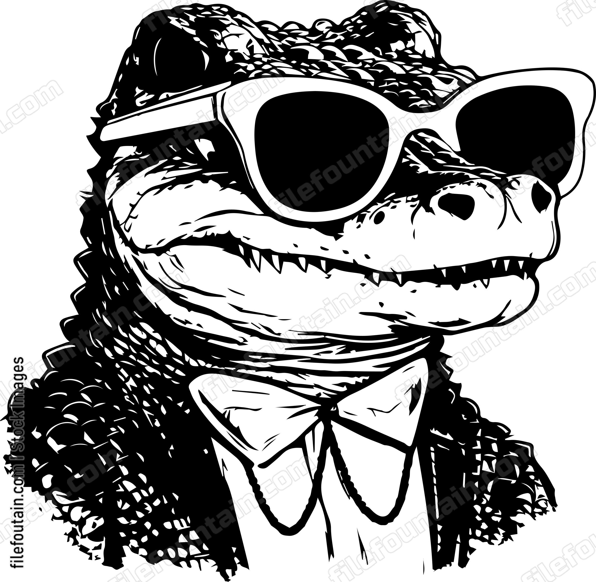 Crocodile In Sunglasses