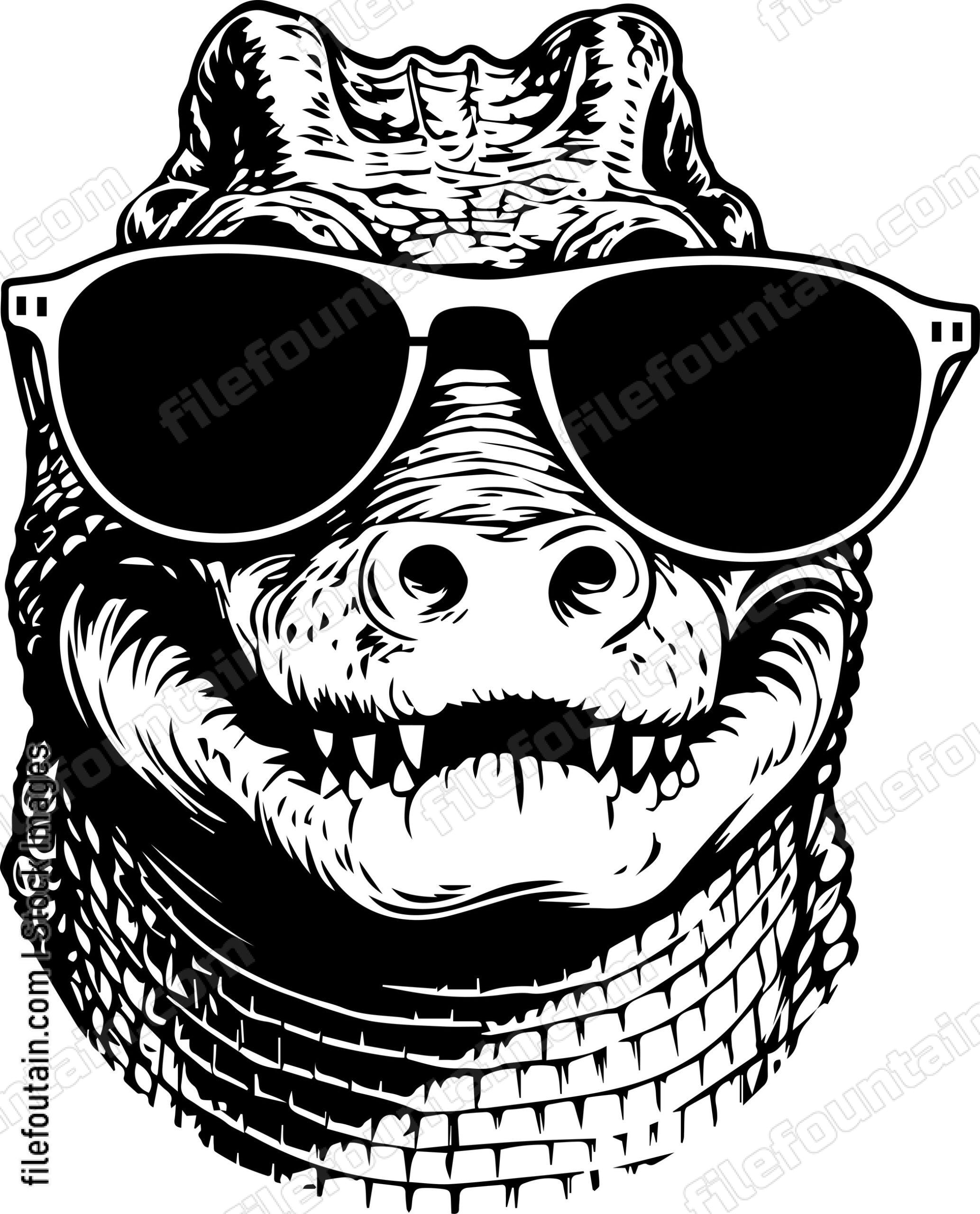 Crocodile In Sunglasses