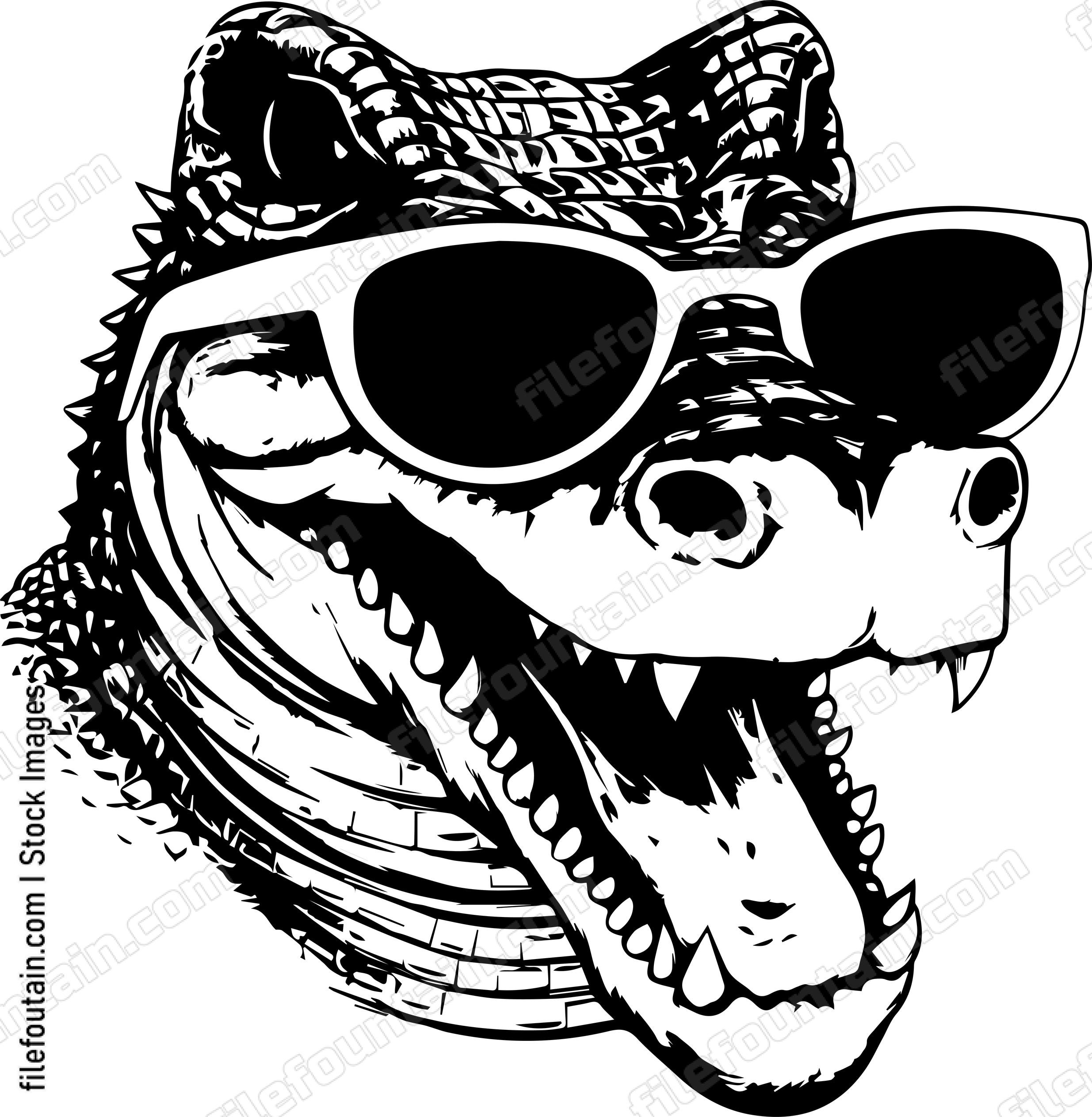 Crocodile In Sunglasses