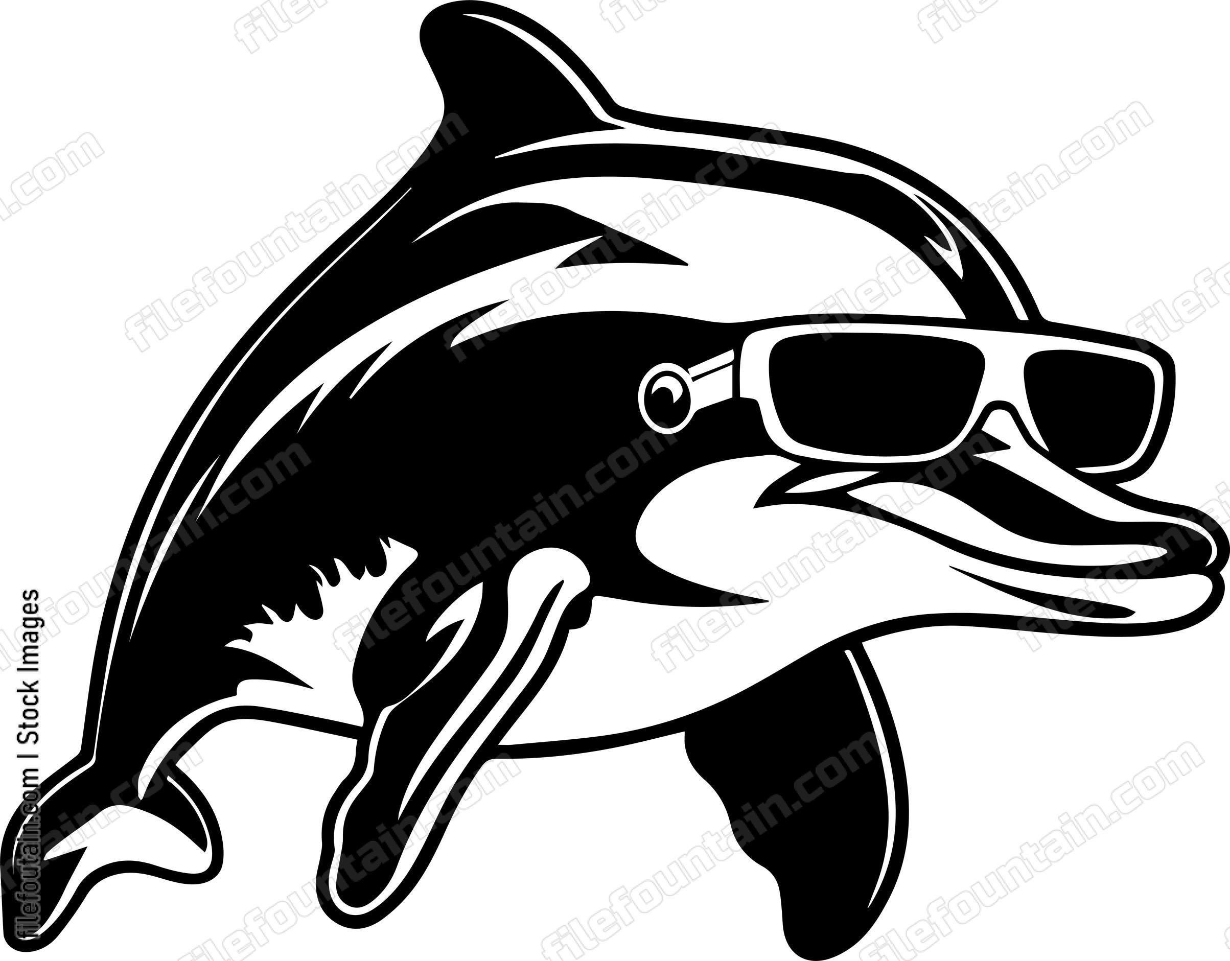 Dolphin In Sunglasses