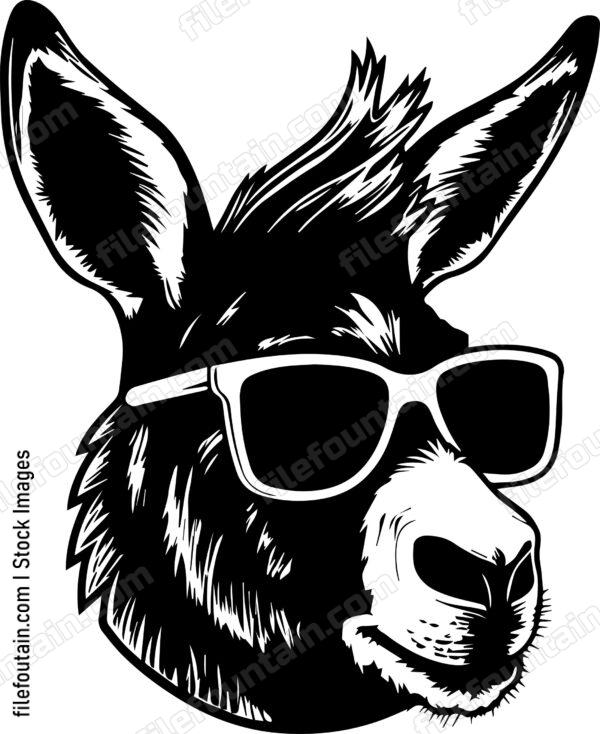 Donkey In Sunglasses