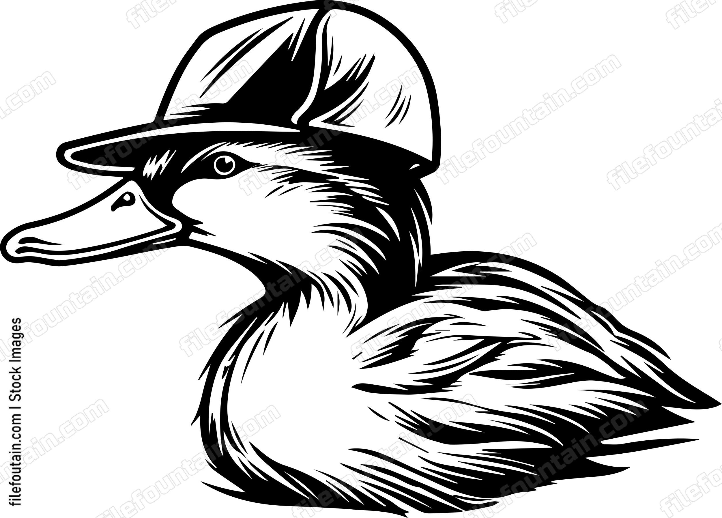 Duck In Baseball Cap