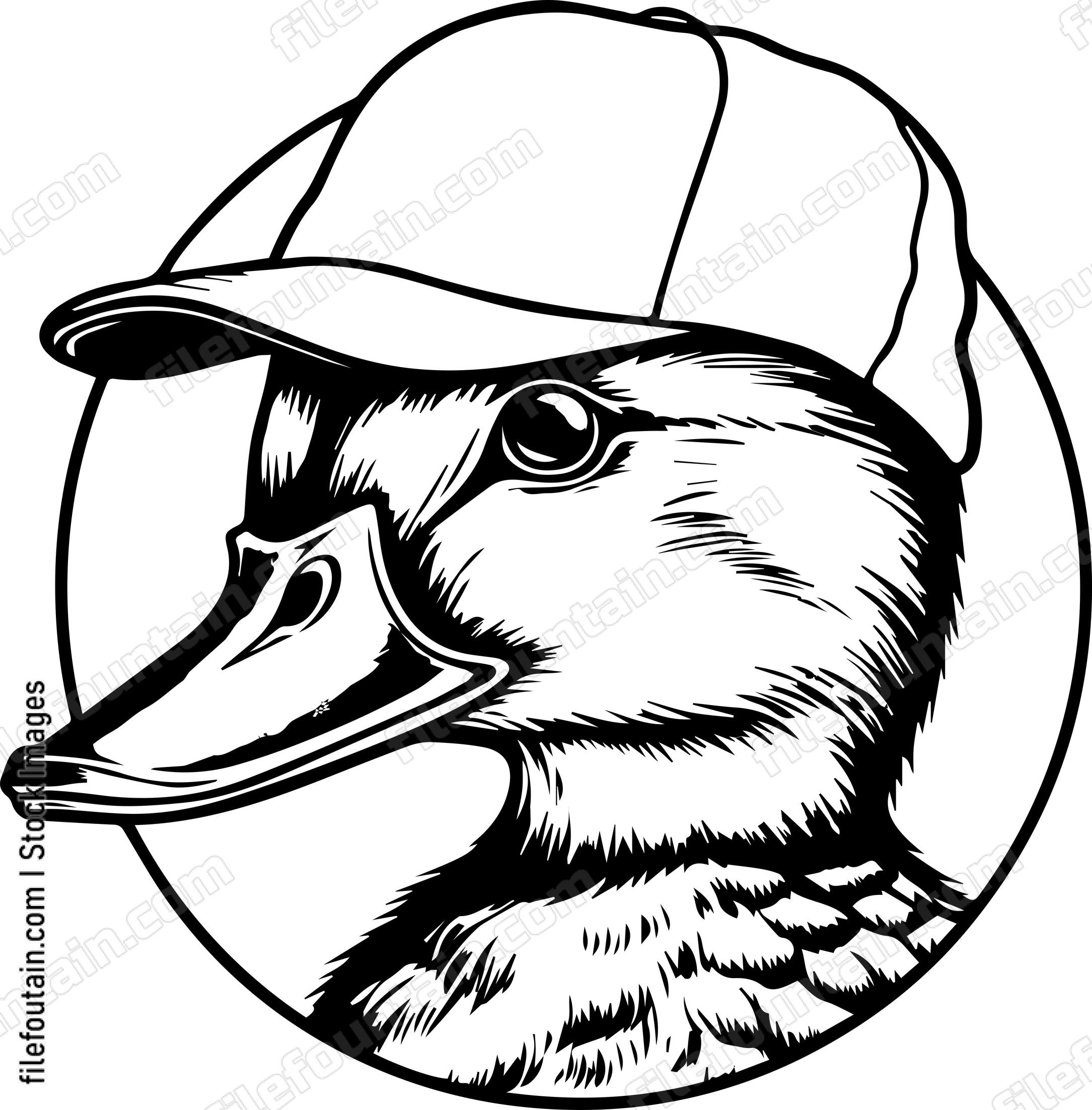 Duck In Baseball Cap