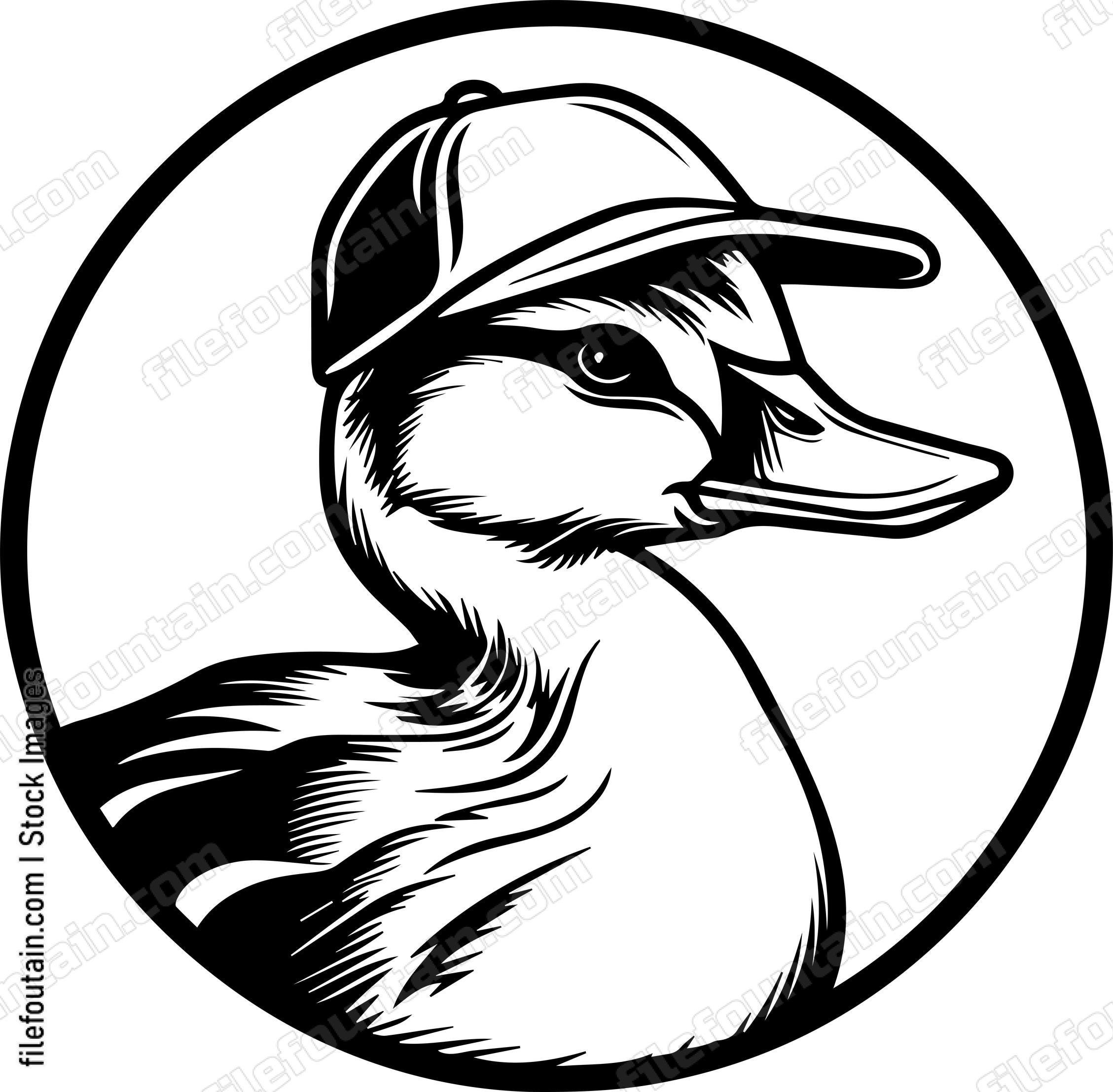 Duck In Baseball Cap