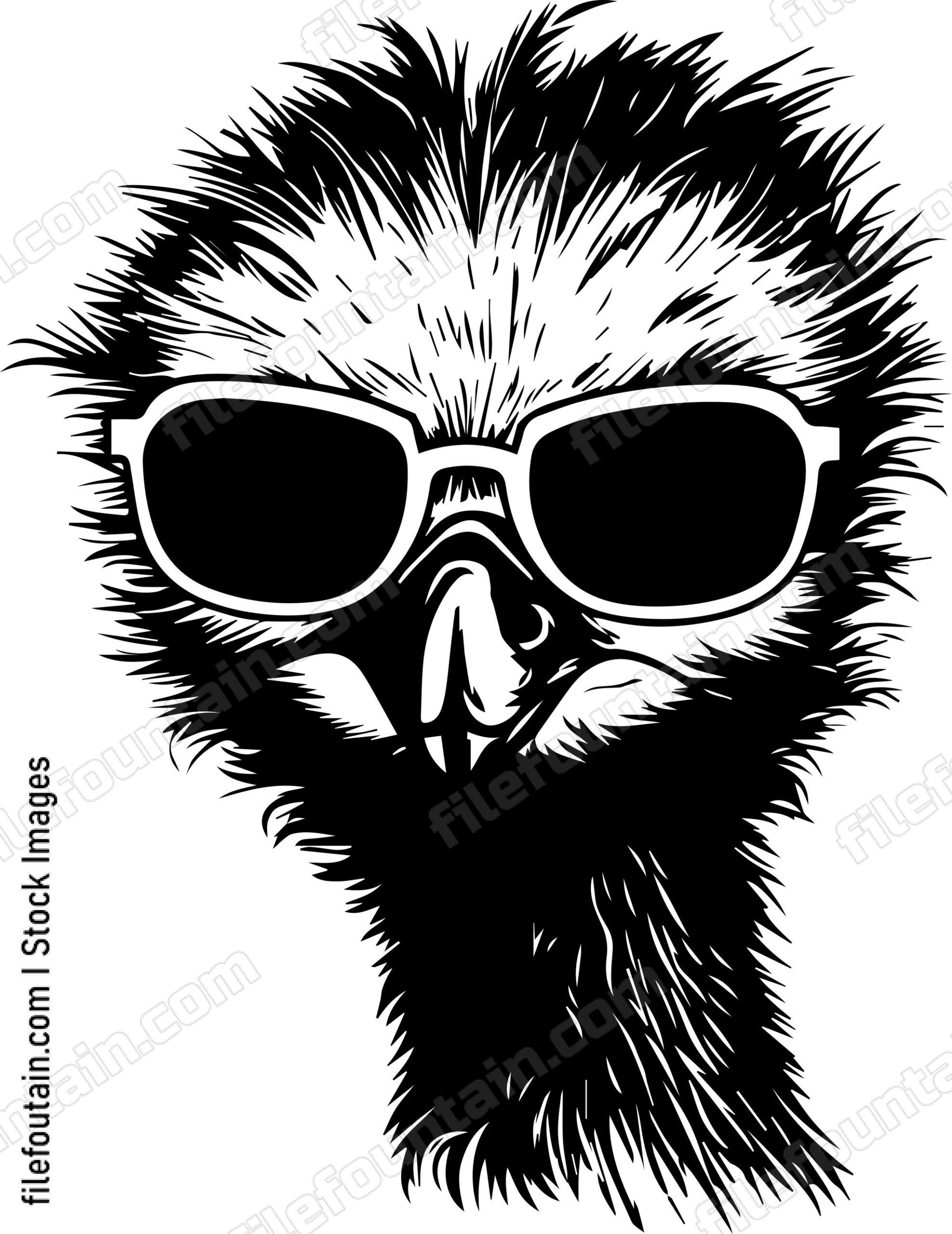 Emu In Sunglasses