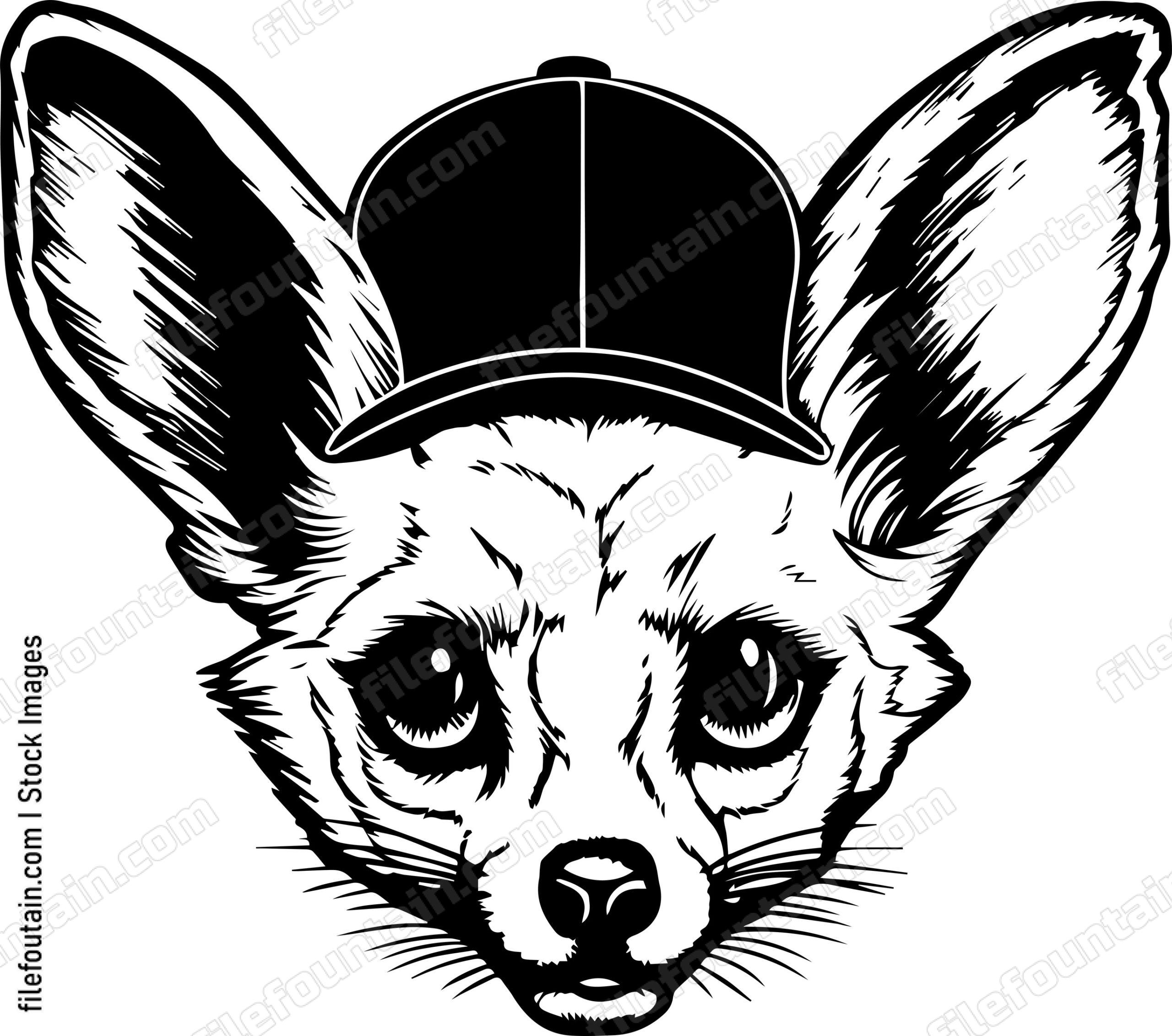 Fennec Fox In Baseball Cap