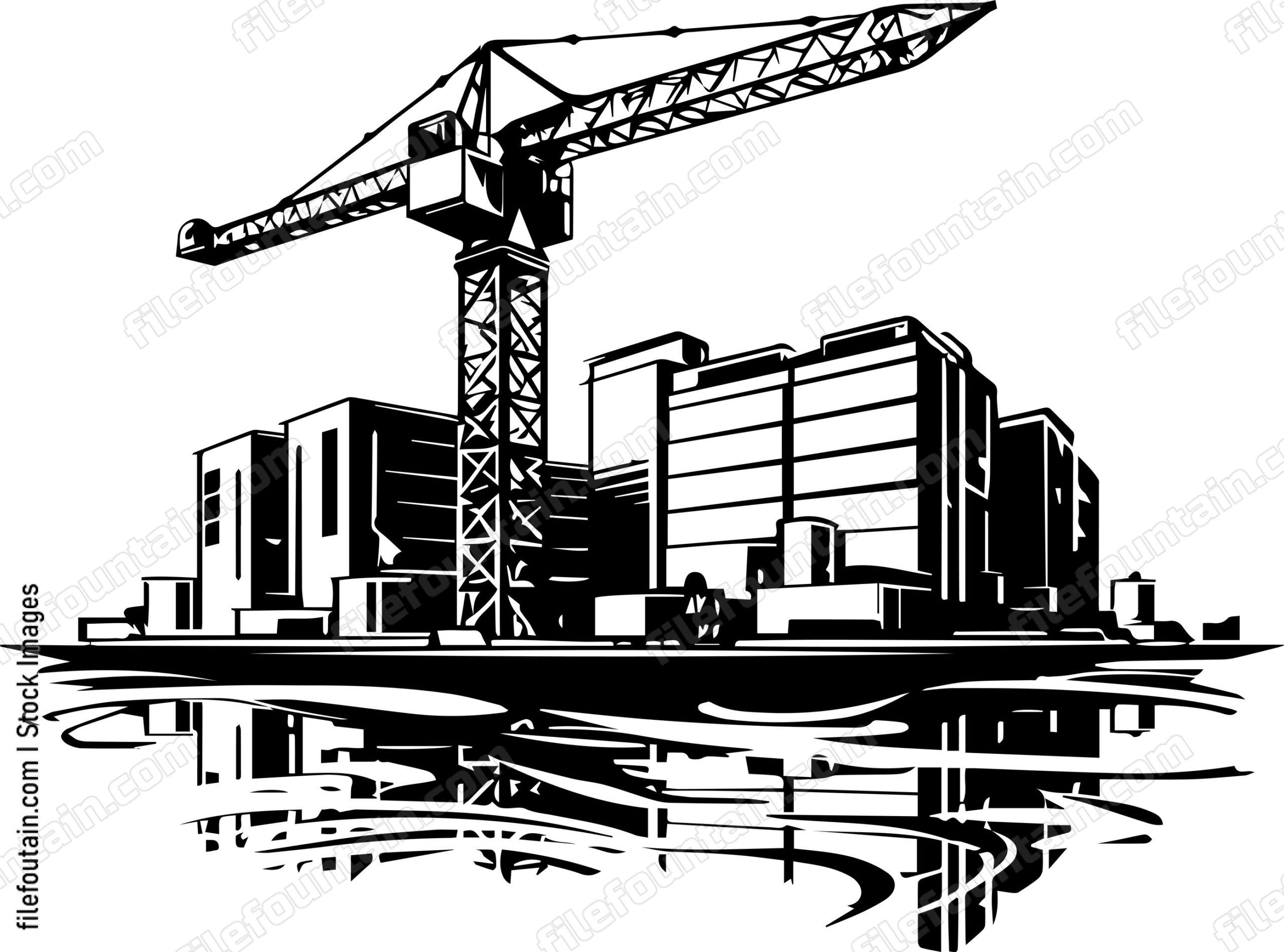 Real Estate Housing Complex Under Construction