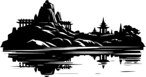 Rural Asian City Skyline