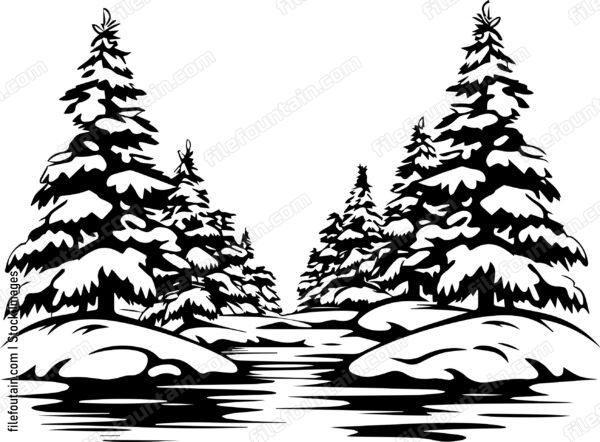 Snow Covered Forest
