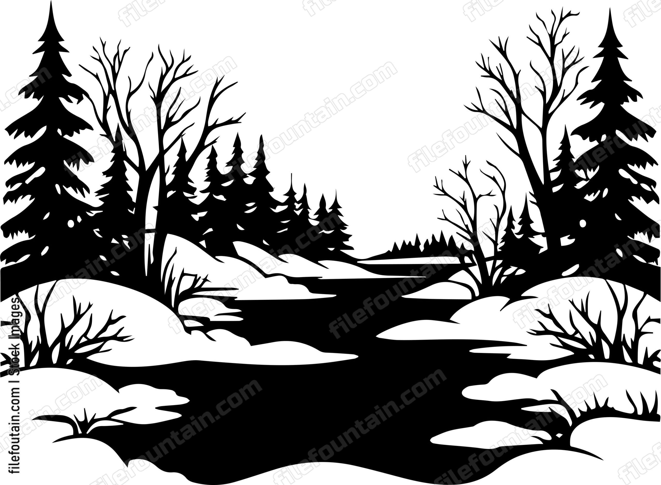 Snow Covered Forest