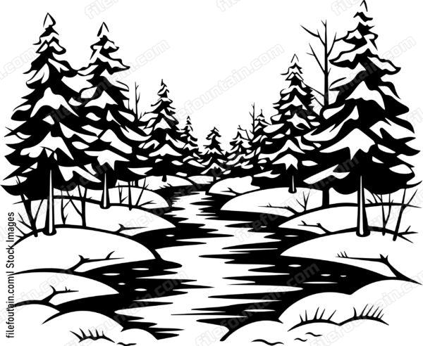 Snow Covered Forest