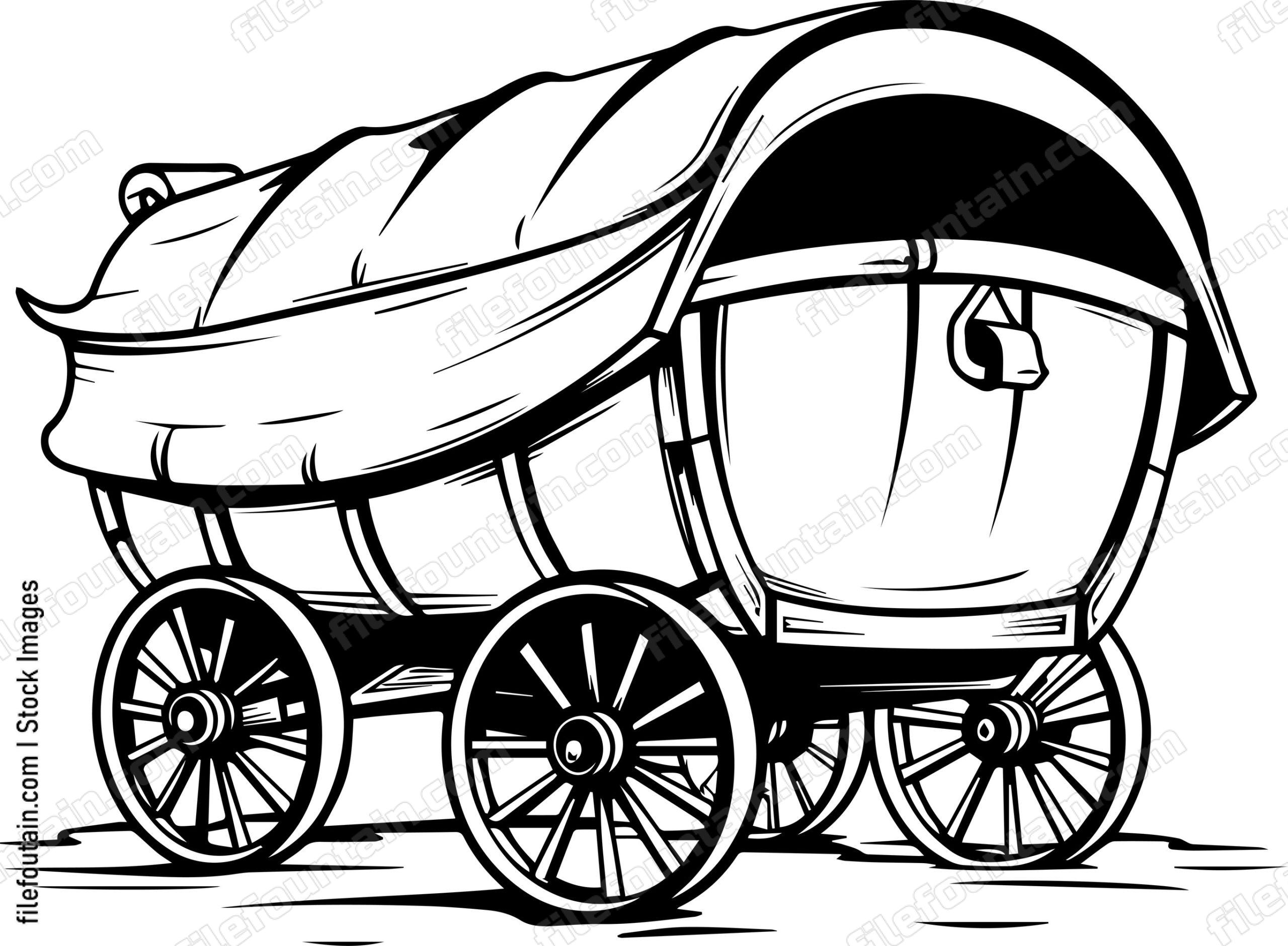 Wild West Covered Wagon