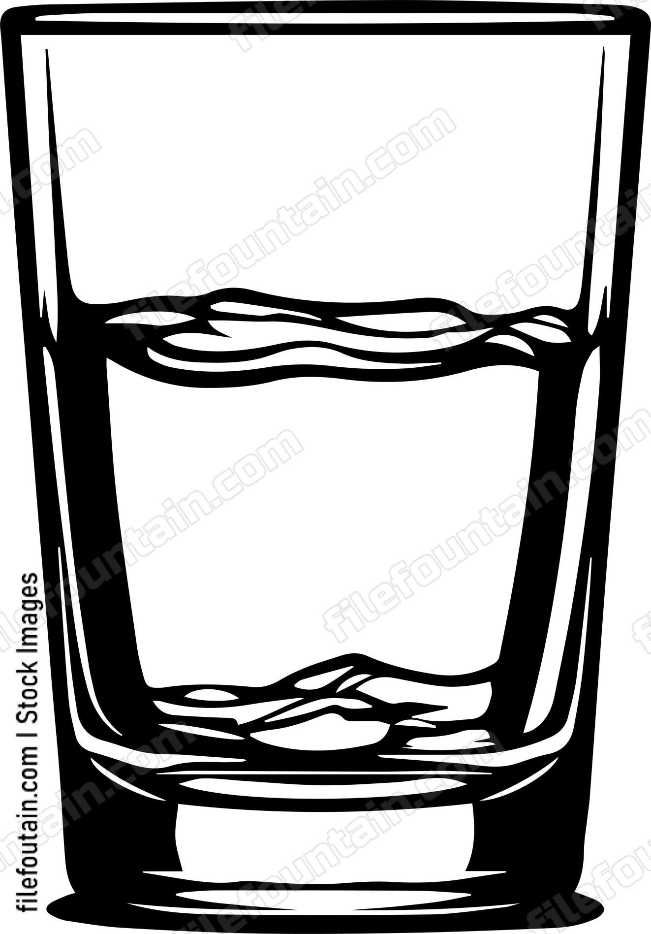 Alcohol Cup Half Full