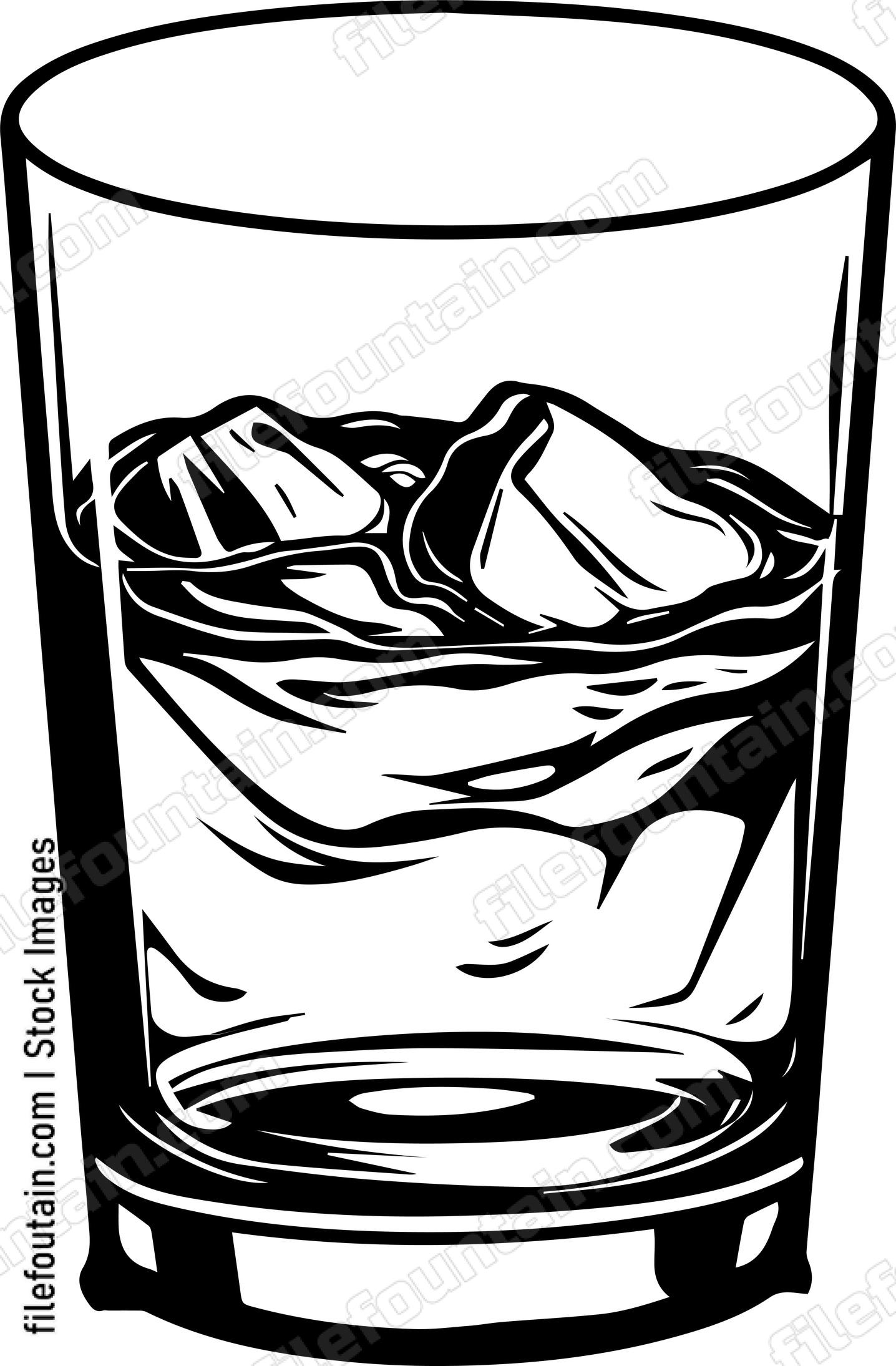 Alcohol Cup Half Full
