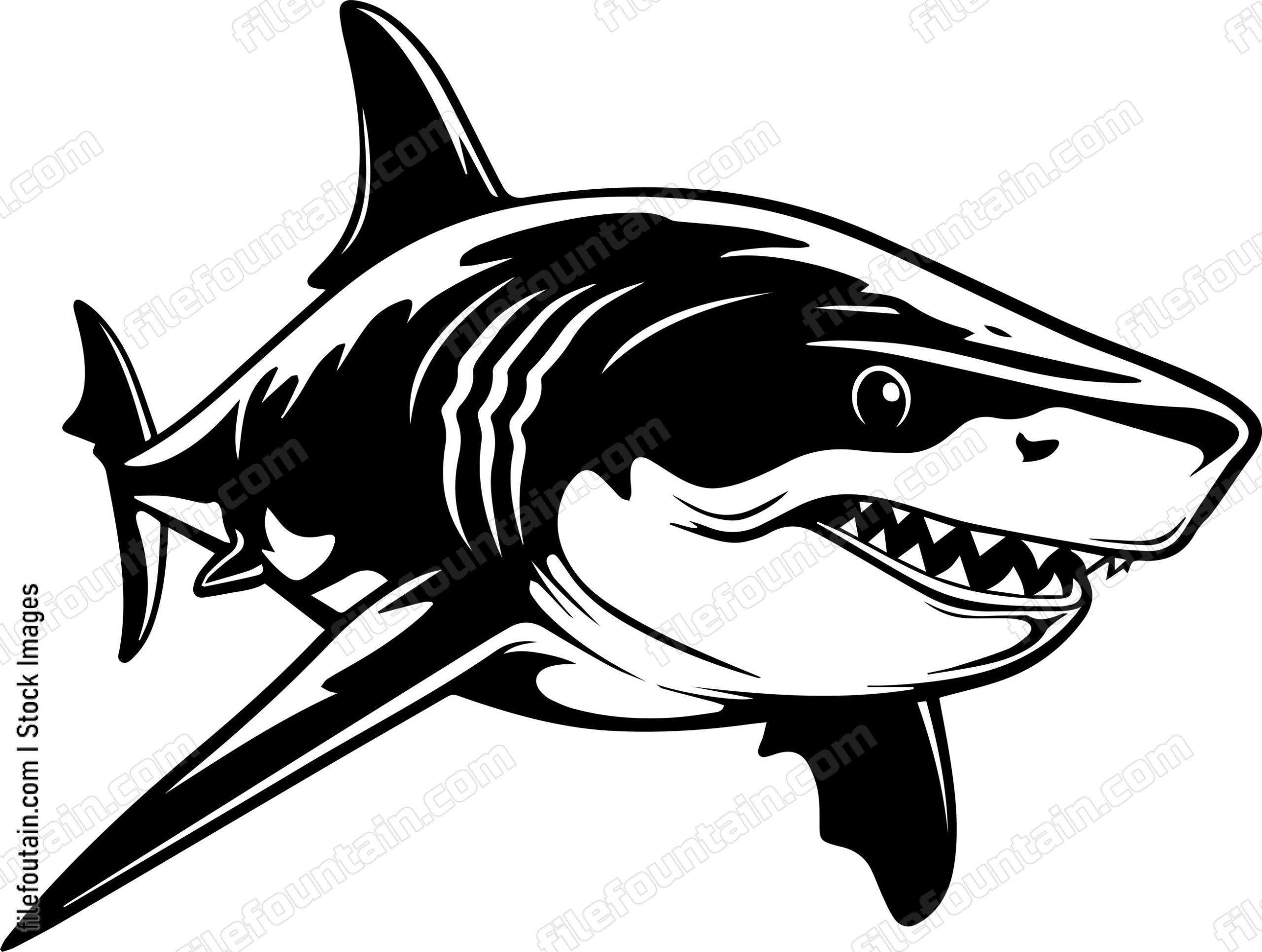 Angry Shark Face