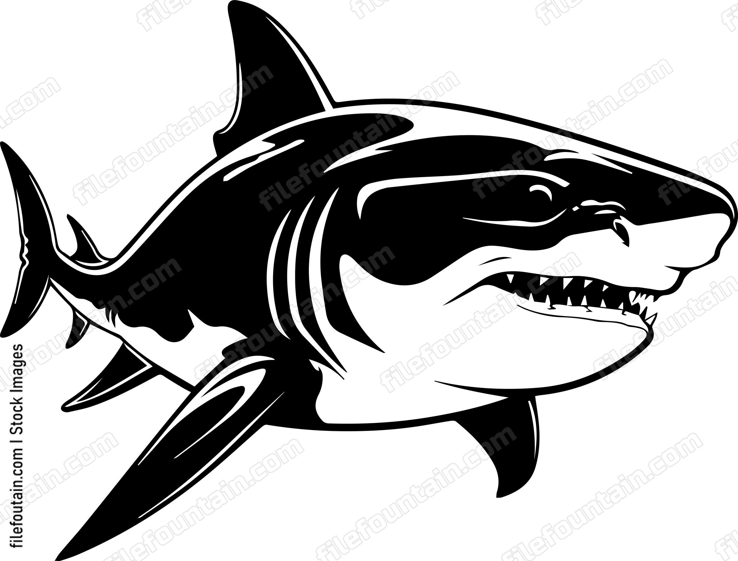 Angry Shark Face