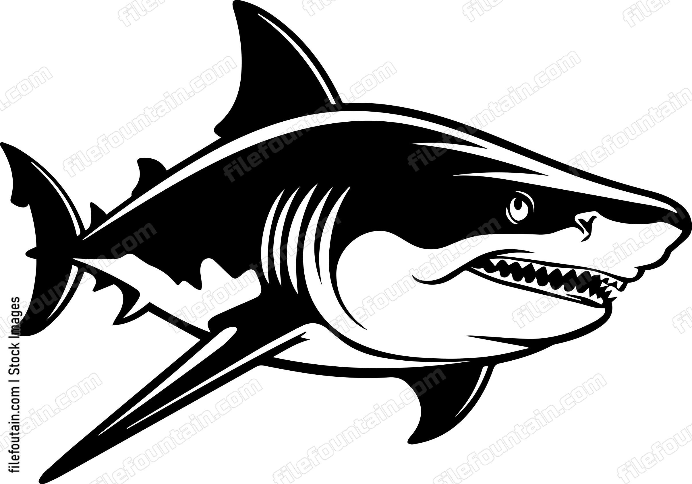 Angry Shark Face