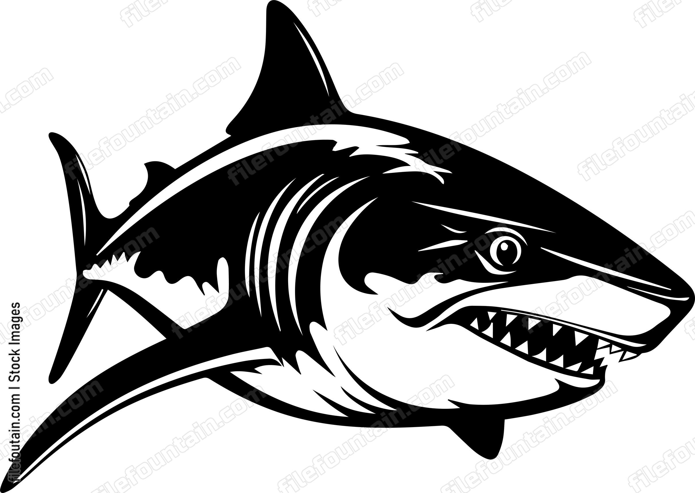 Angry Shark Face