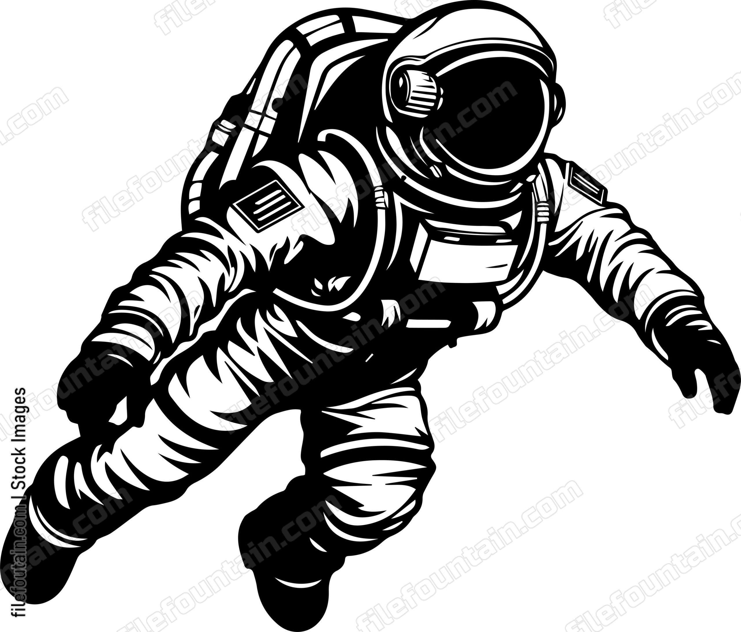 Astronaut Floating In Space