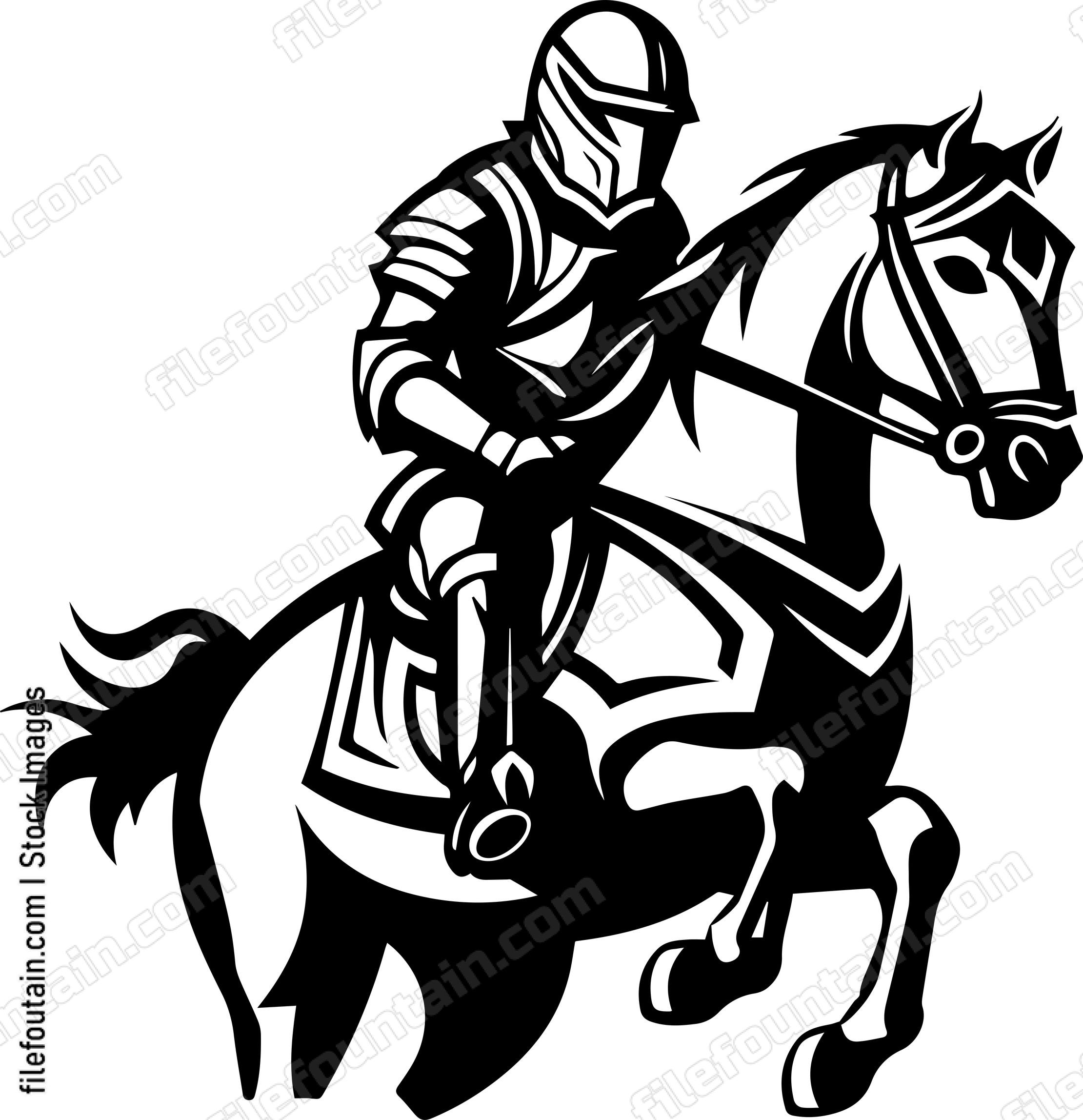 Attacking Knight On A Horse