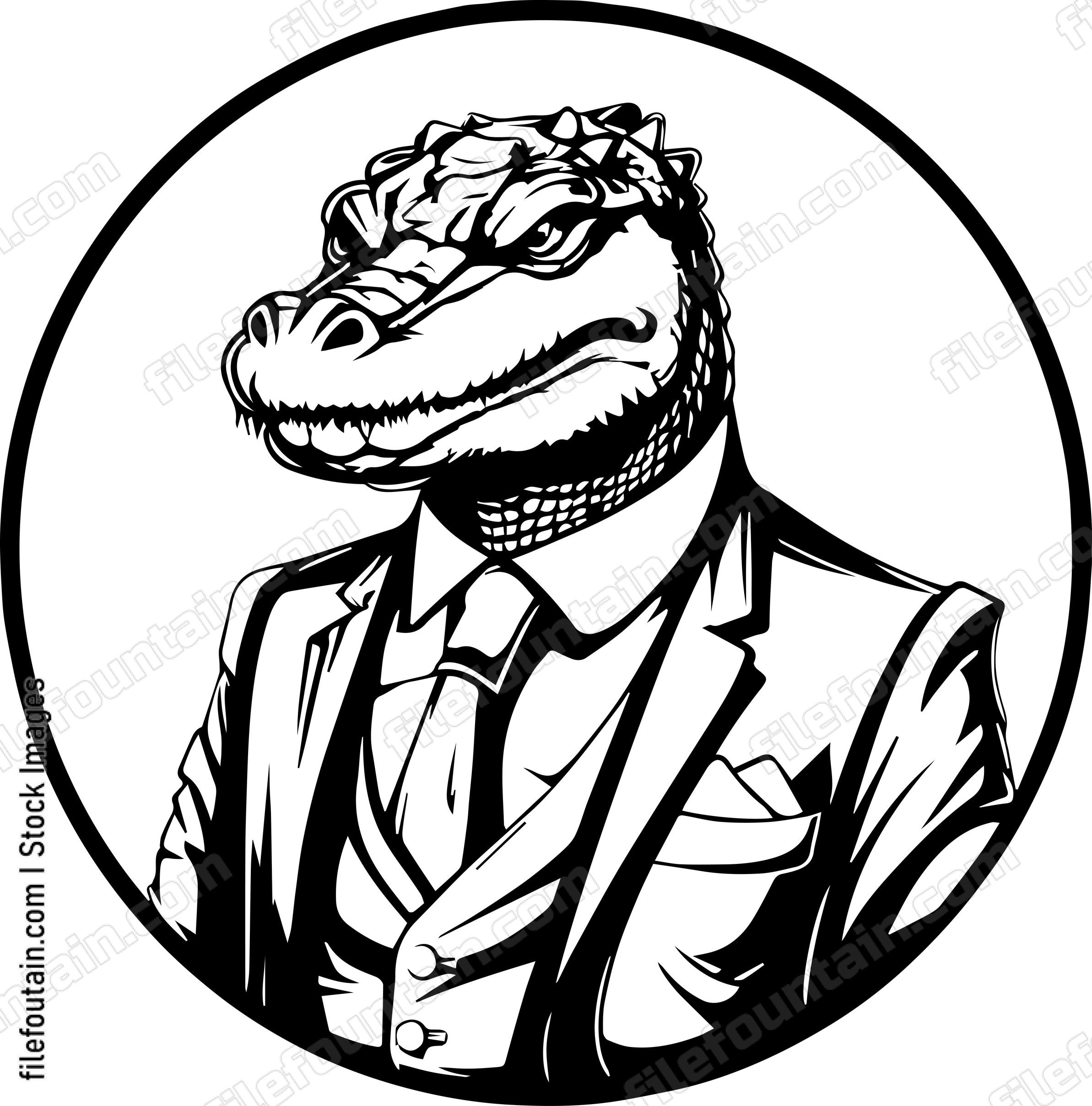 Crocodile In A Suit