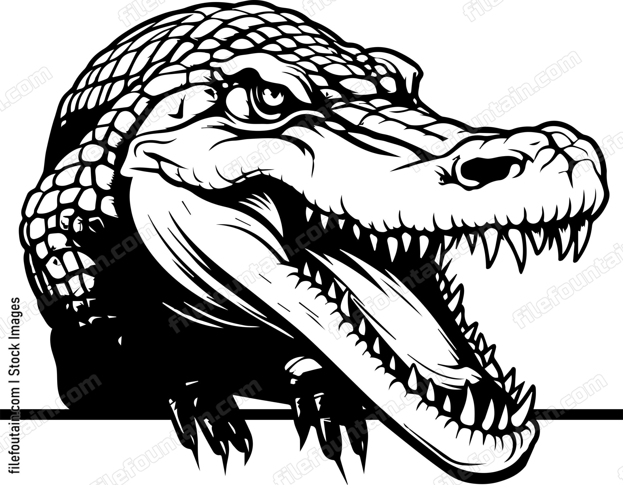 Peeking Crocodile