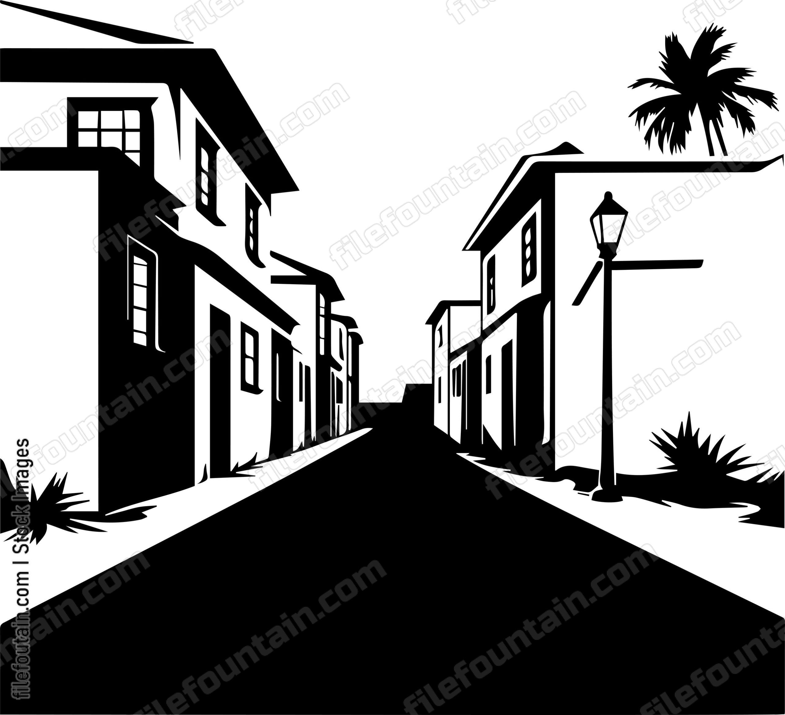 Suburban Street Alley