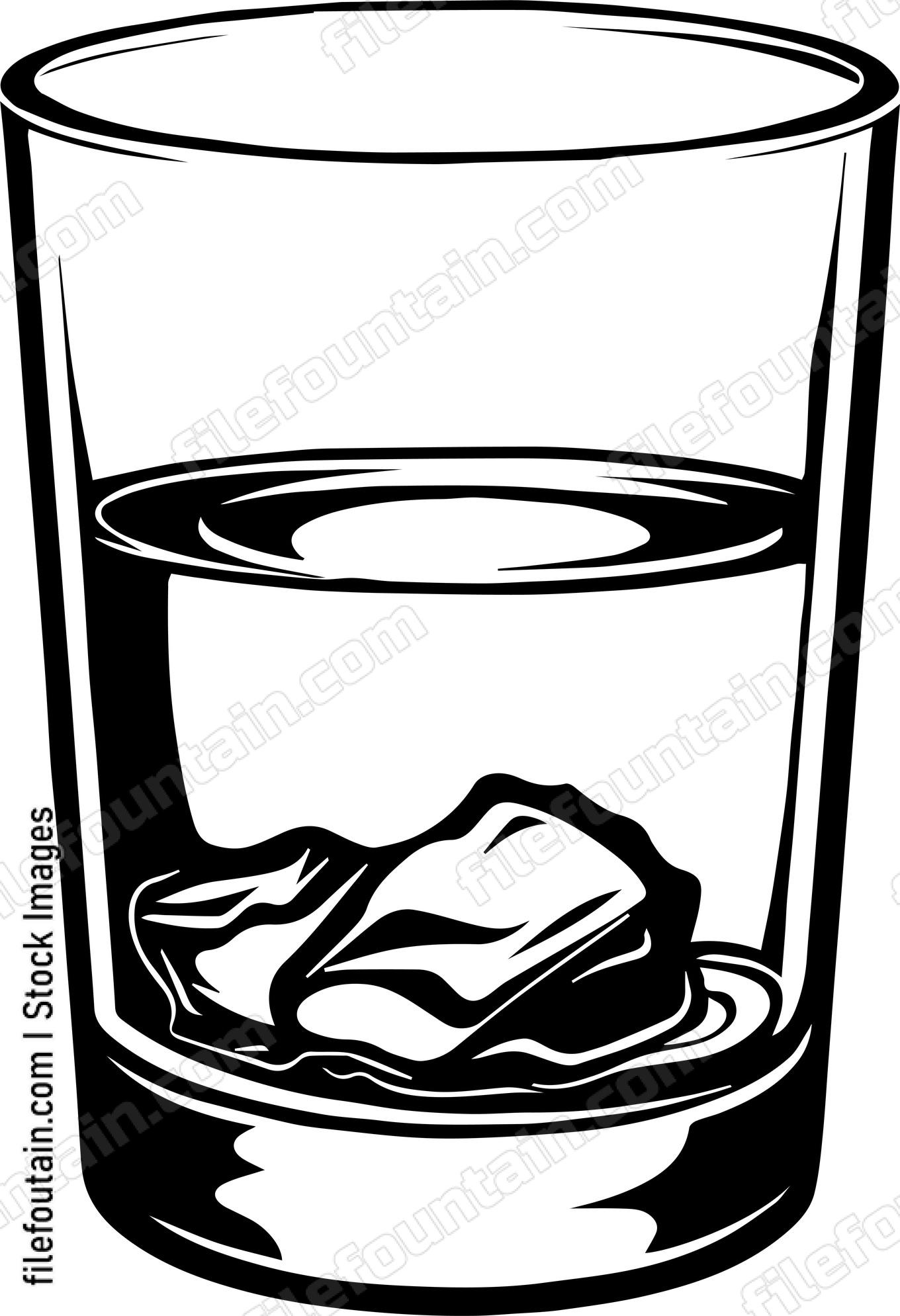 Alcohol Cup Half Full