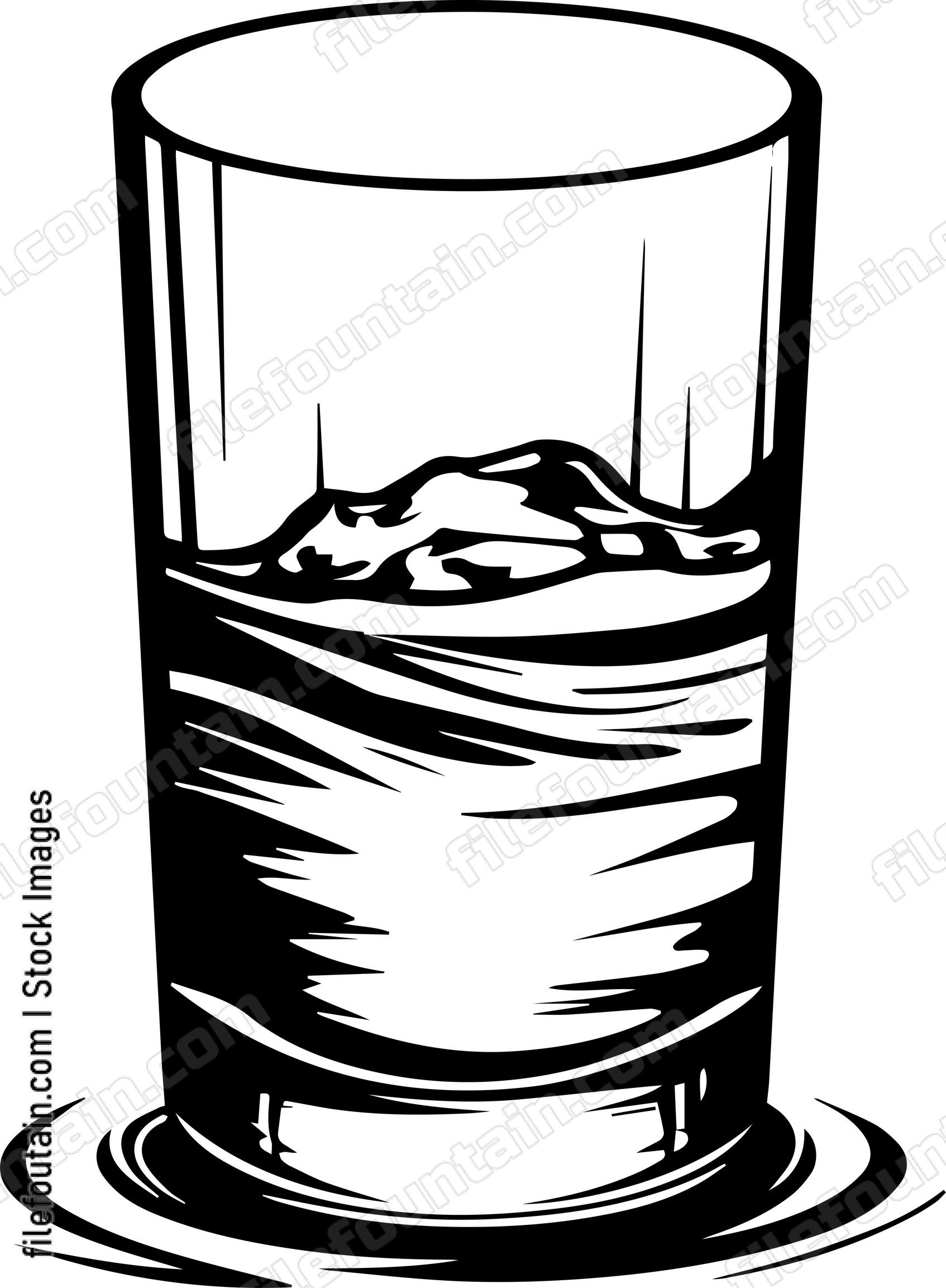 Alcohol Cup Half Full